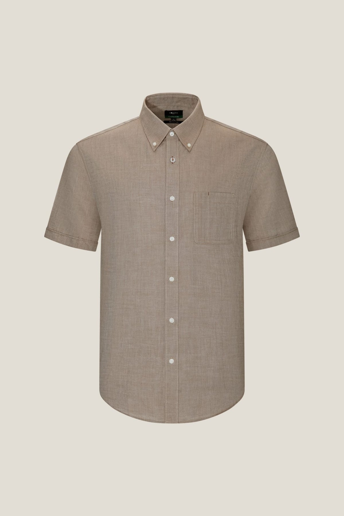 G2000 Shirts Wrinkle-Free Comfort Fit Oxford Short Sleeve Casual Shirt Curry Comfort