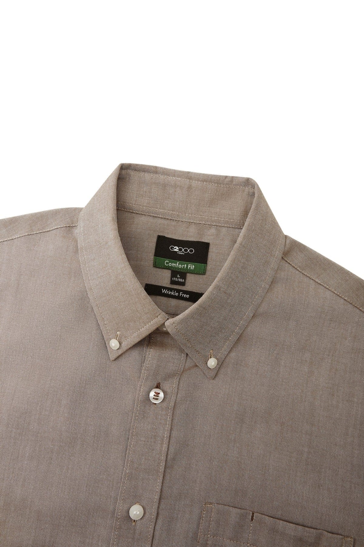 G2000 - Shirts - Wrinkle-Free Comfort Fit Oxford Short Sleeve Casual Shirt