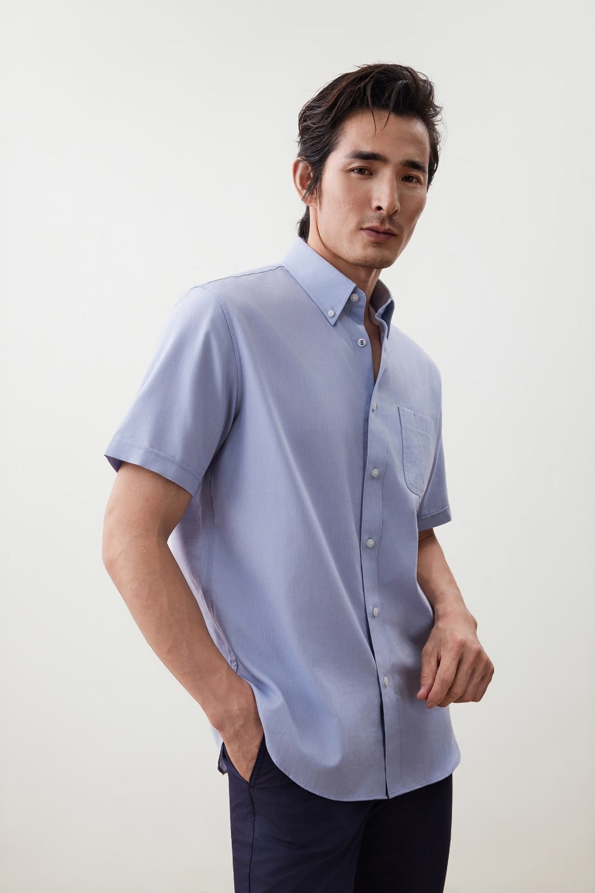G2000 - Shirts - Wrinkle-Free Comfort Fit Oxford Short Sleeve Casual Shirt