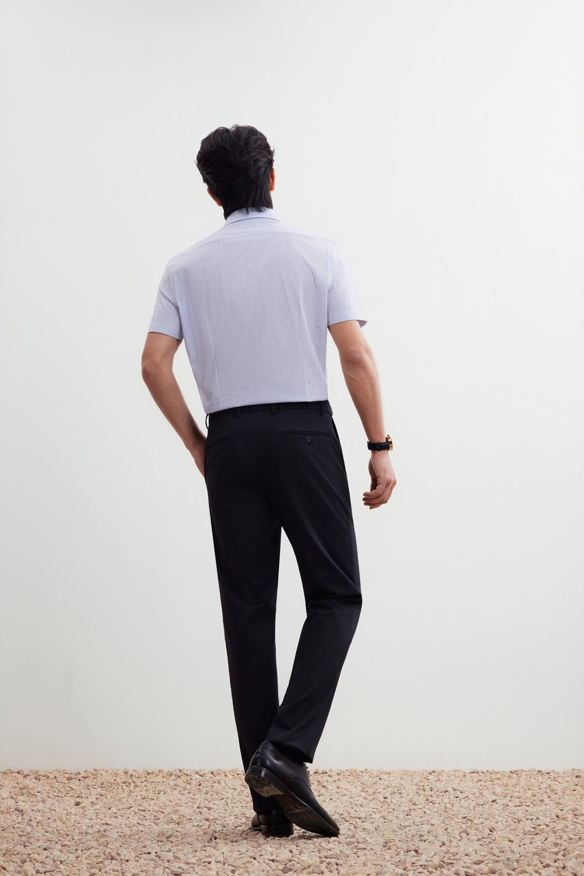 G2000 - Shirts - Non-Iron Easy Care Smart Fit Stripe Short Sleeve Shirt
