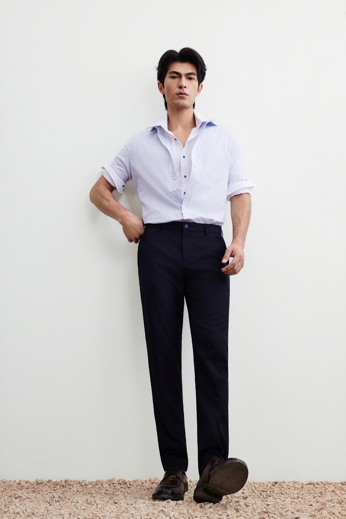 G2000 - Shirts - Non-Iron Easy Care Smart Fit Check Short Sleeve Shirt