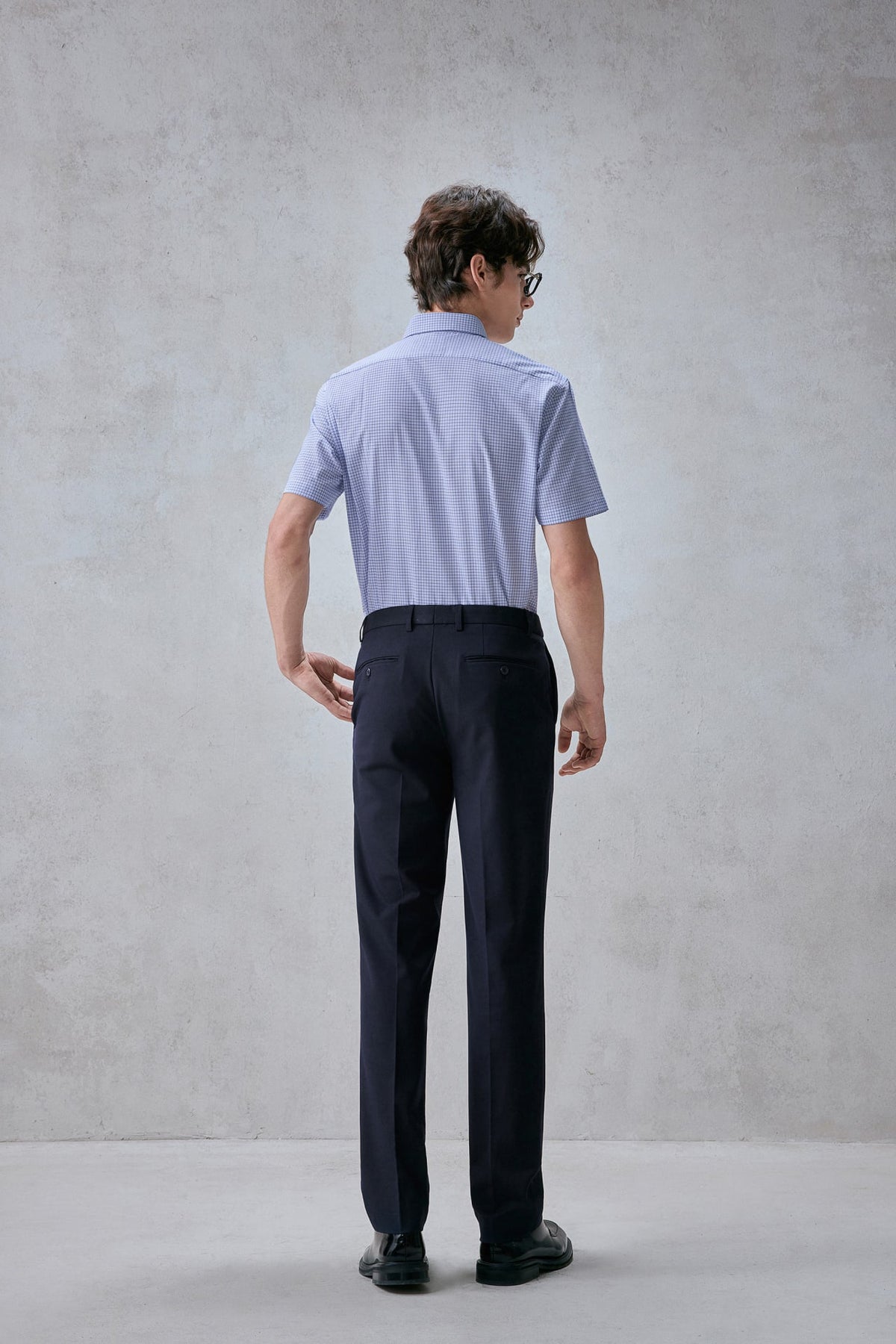 G2000 - Shirts - Non-Iron Easy Care Check Smart Fit Short Sleeve Shirt