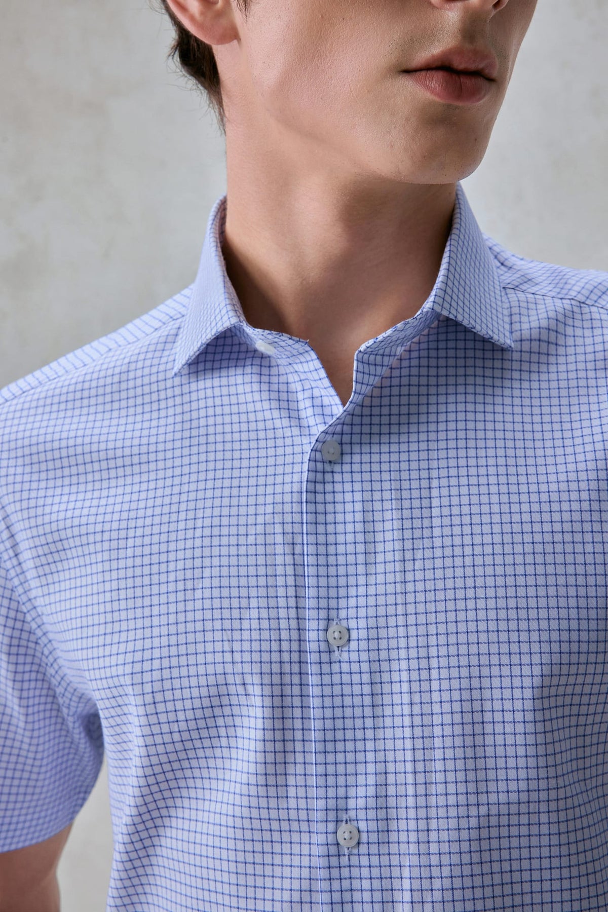 G2000 - Shirts - Non-Iron Easy Care Check Smart Fit Short Sleeve Shirt