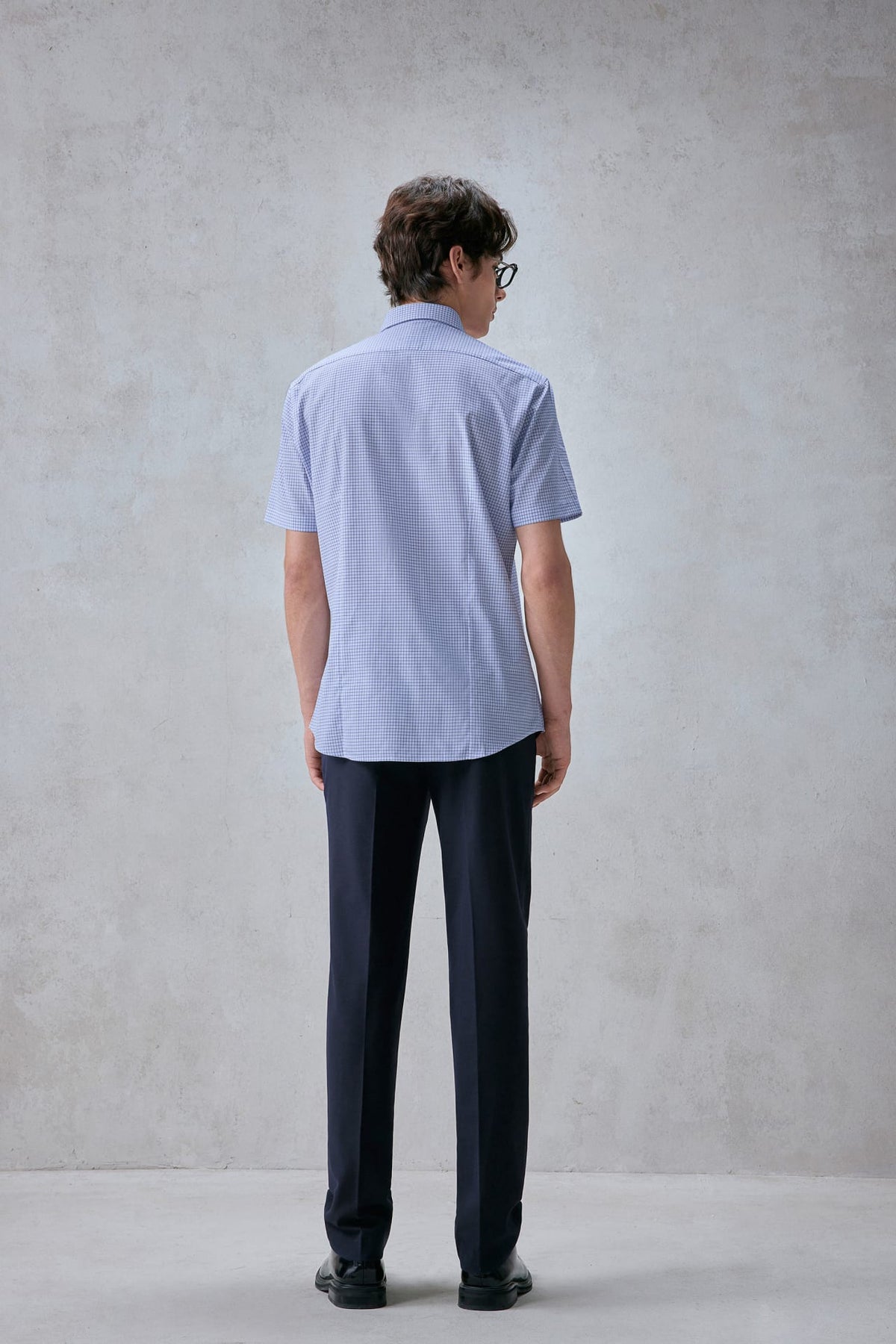 G2000 - Shirts - Non-Iron Easy Care Check Smart Fit Short Sleeve Shirt