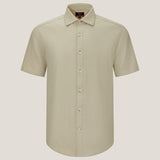 2-Side Brushed Smart Fit Short Sleeve Casual Shirt
