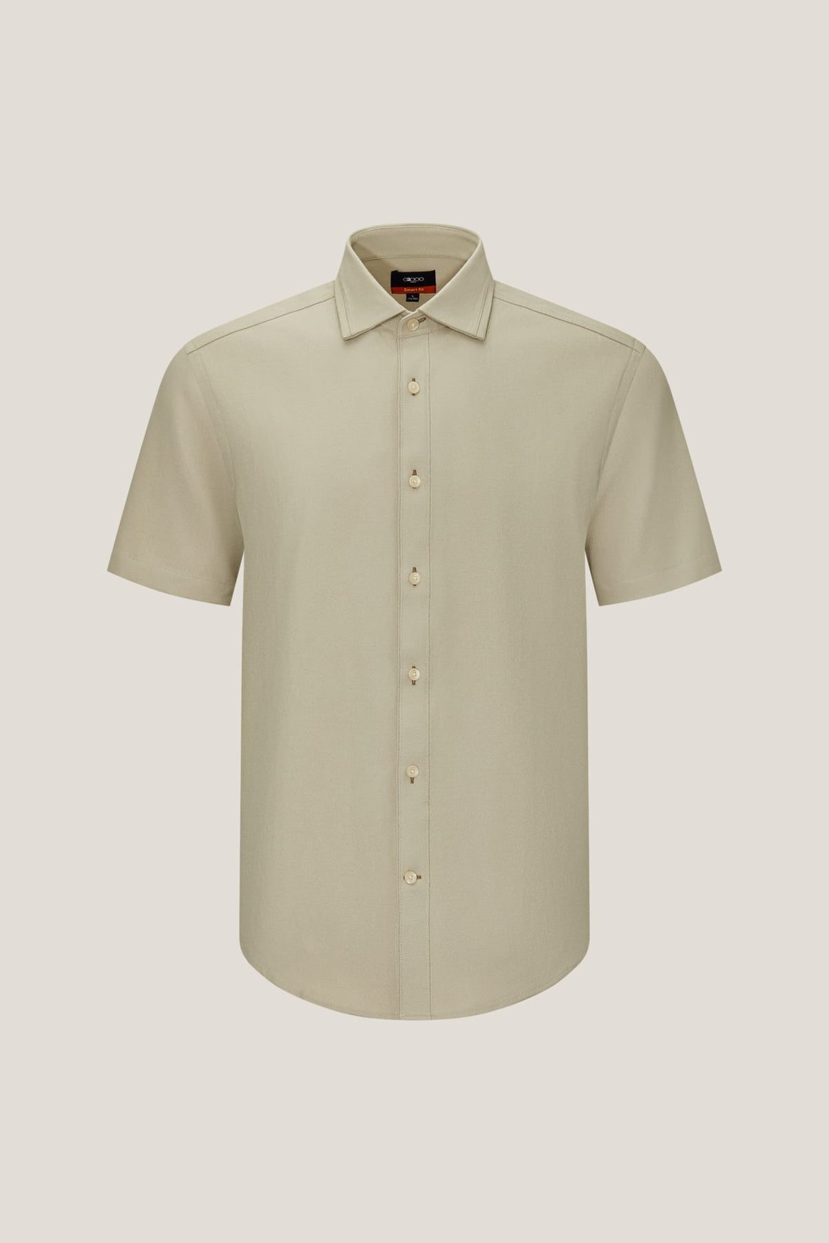 2-Side Brushed Smart Fit Short Sleeve Casual Shirt