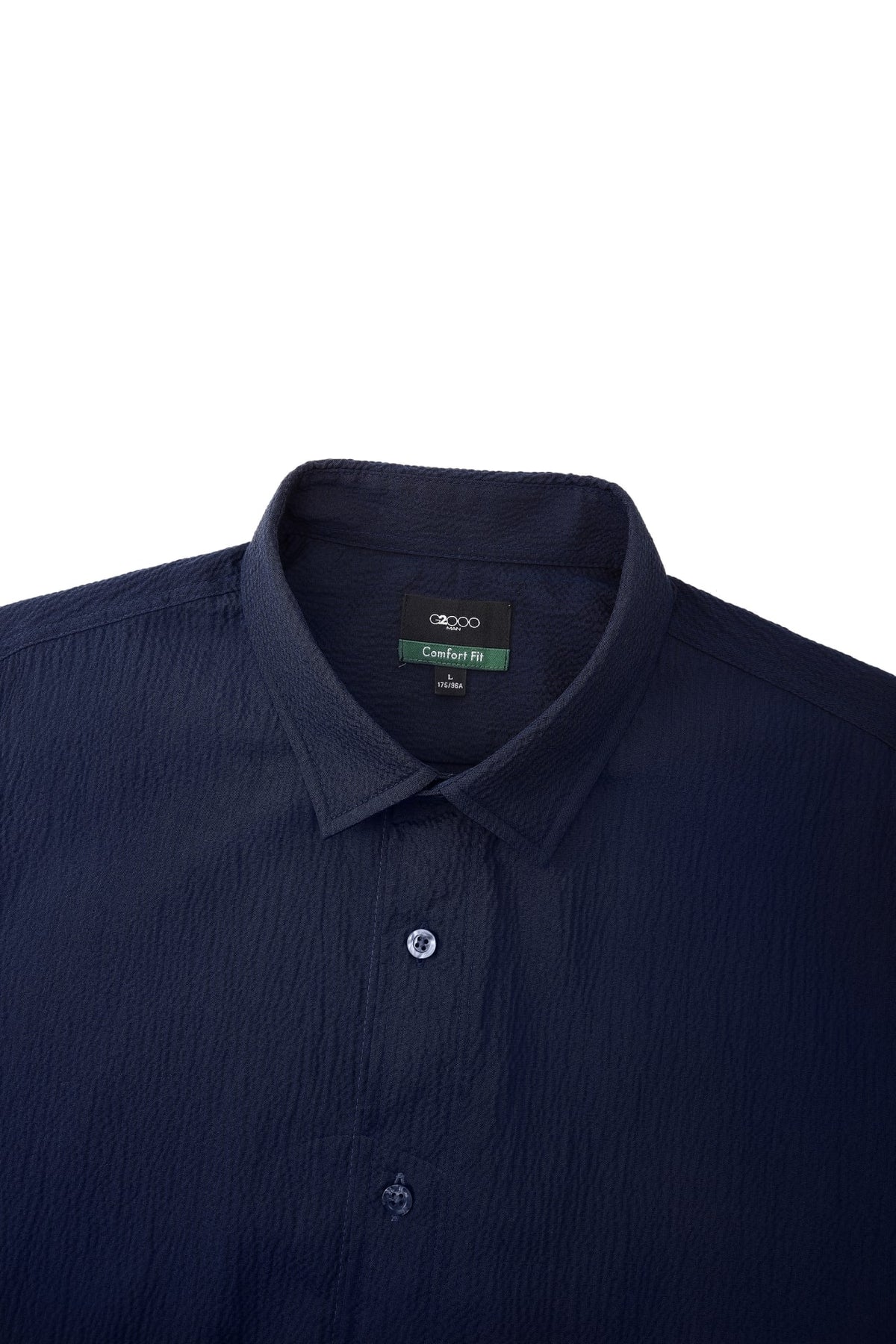 G2000 - Shirts - Lyocell Cotton Seersucker Comfort Fit Short Sleeve Casual Shirt