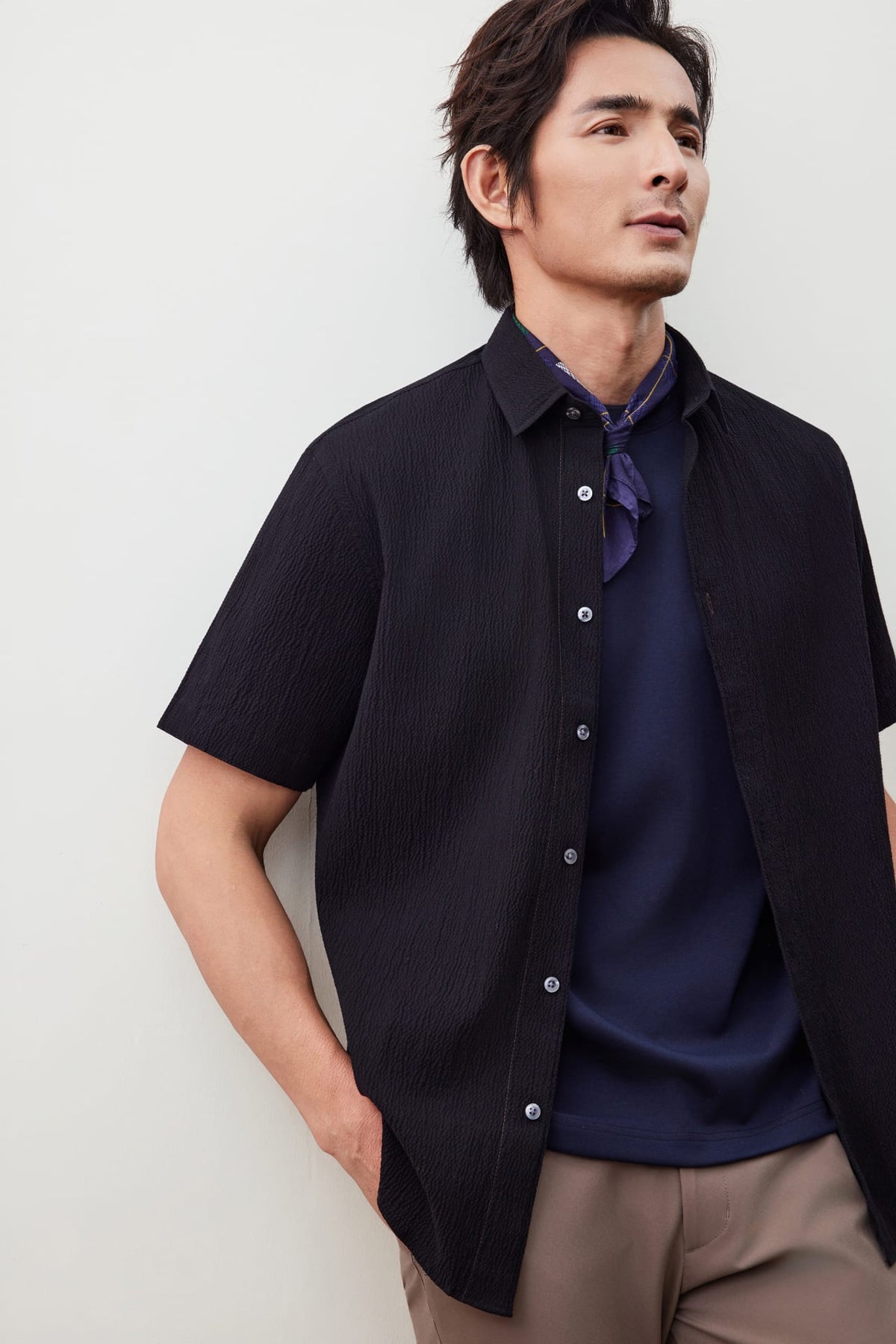G2000 - Shirts - Lyocell Cotton Seersucker Comfort Fit Short Sleeve Casual Shirt