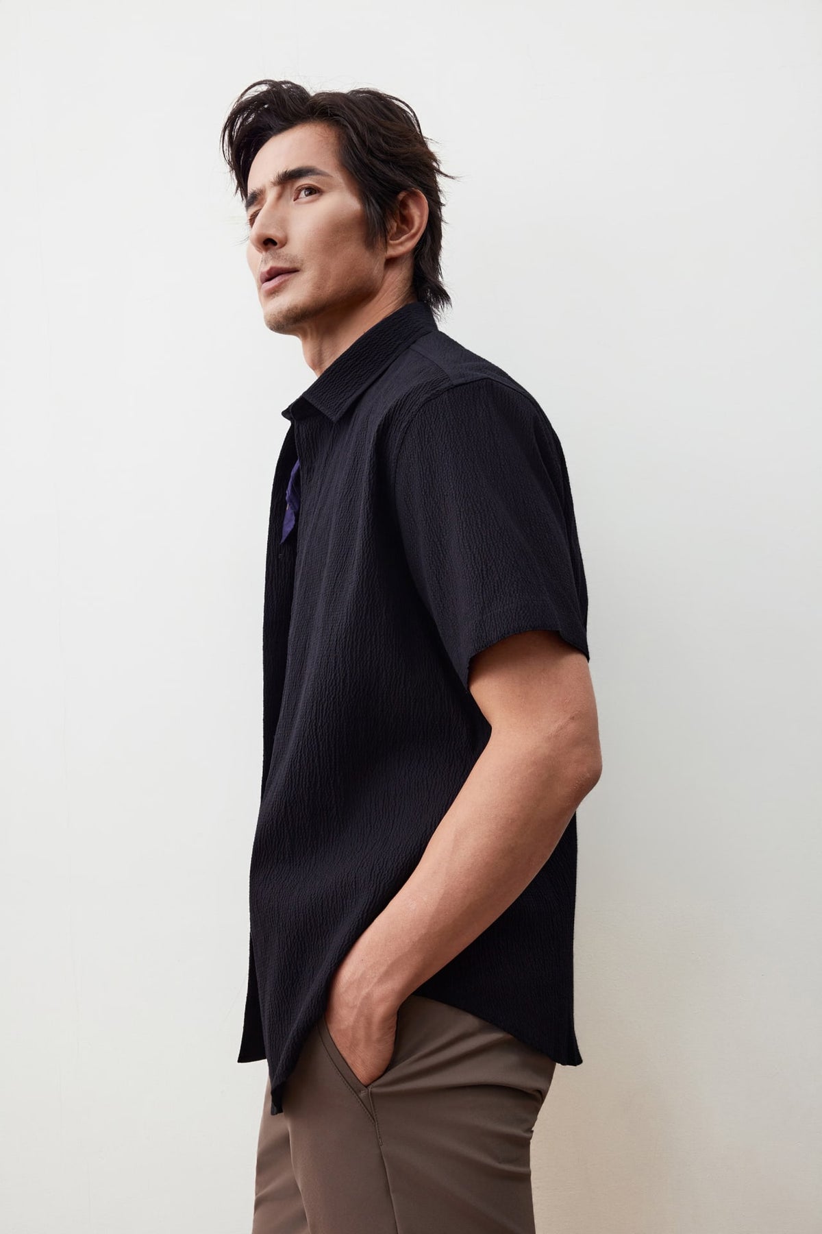G2000 - Shirts - Lyocell Cotton Seersucker Comfort Fit Short Sleeve Casual Shirt