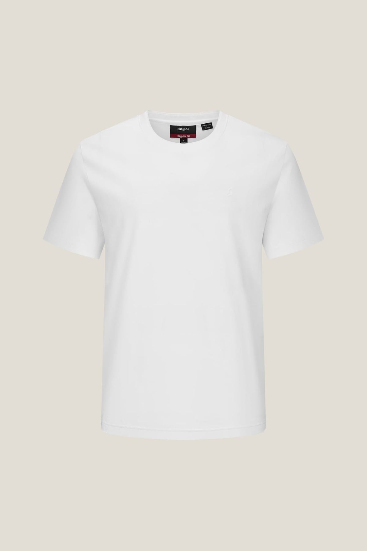 G2000 T-Shirts Mercerized Cotton Jersey High Crew Neck Regular Fit Tee White Regular