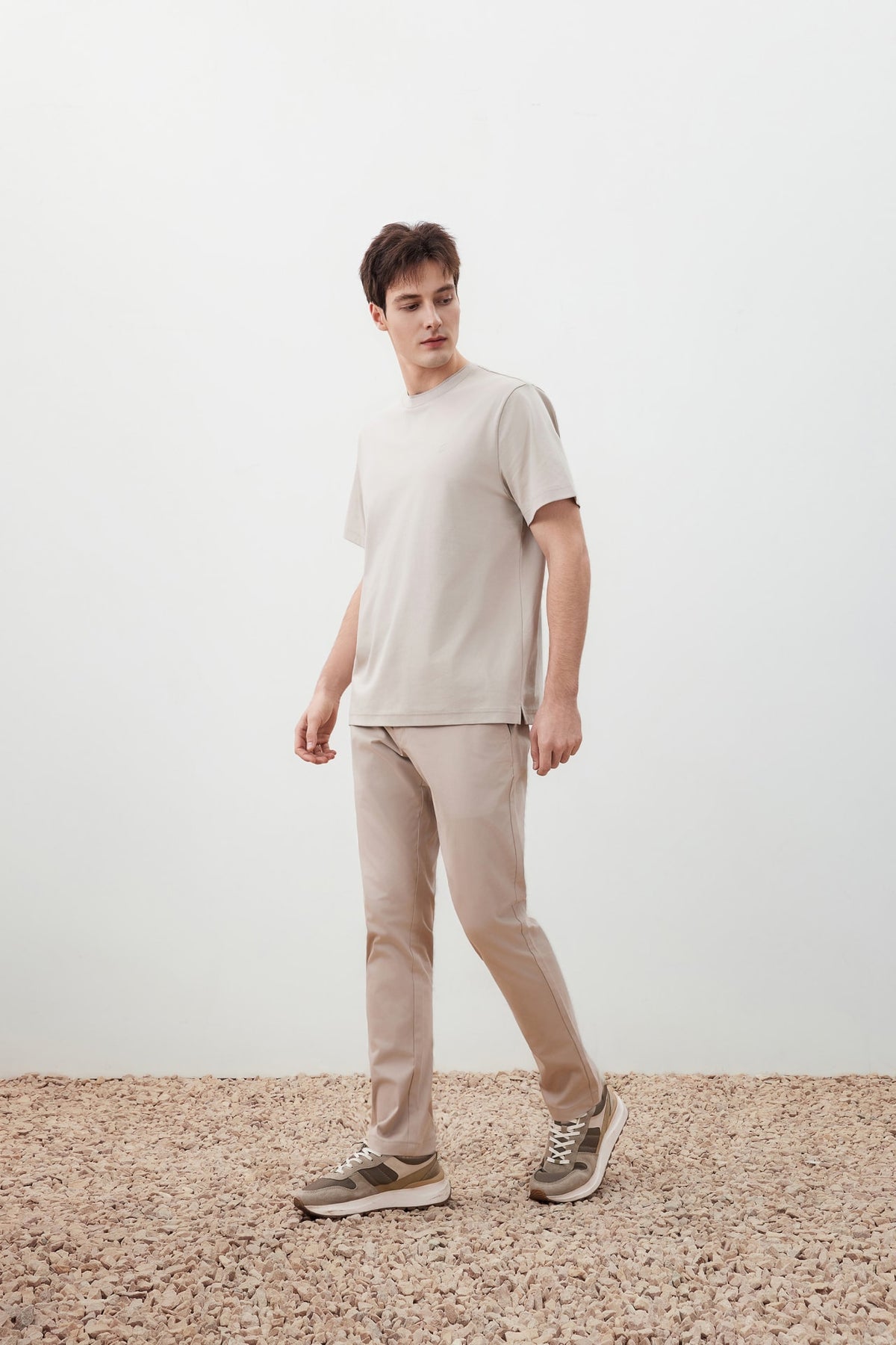 G2000 - T-Shirts - Mercerized Cotton Jersey High Crew Neck Regular Fit Tee