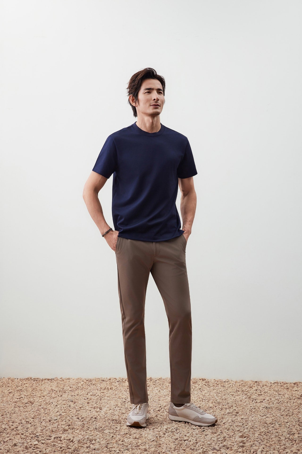 Mercerized Cotton Lyocell Crew Neck Regular Fit Tee | G2000 Singapore