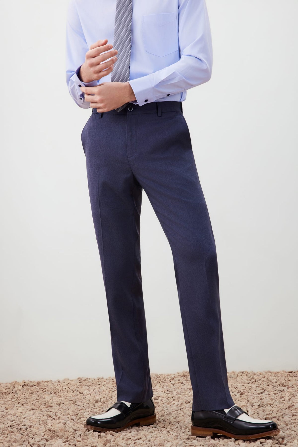 G2000 Pants Teflon Regular Fit Twill Suit Pants