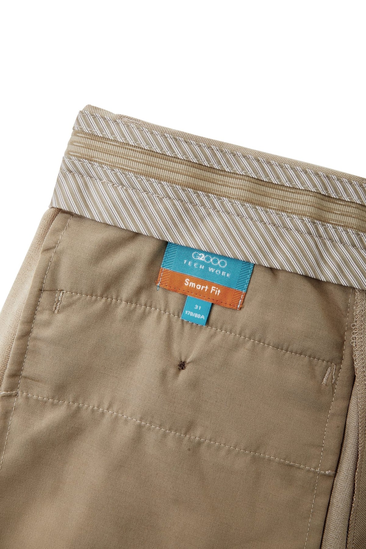 G2000 Pants Teflon Smart Fit Twill Suit Pants with Elastic Waist Band
