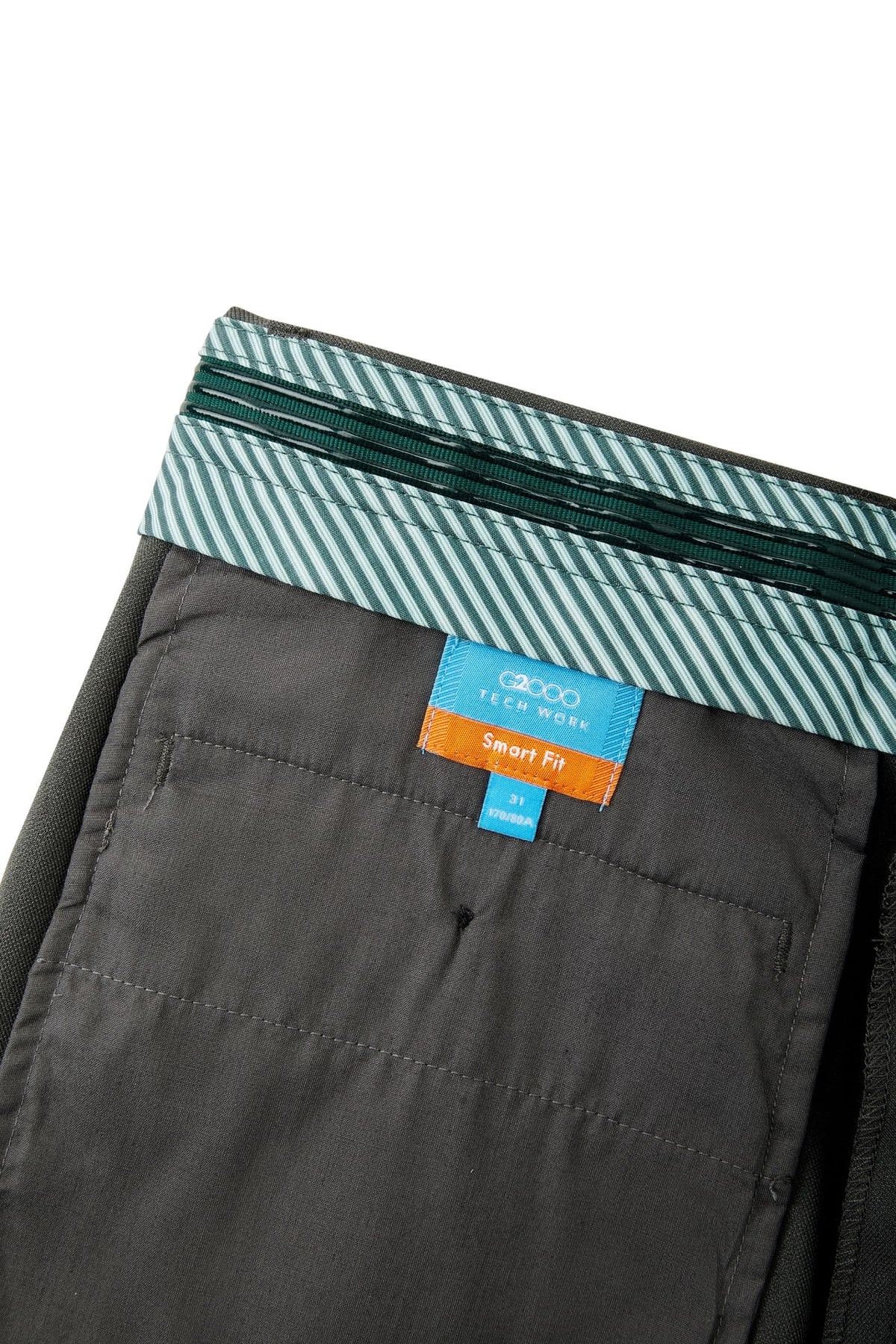 G2000 Pants Teflon Smart Fit Twill Suit Pants with Elastic Waist Band
