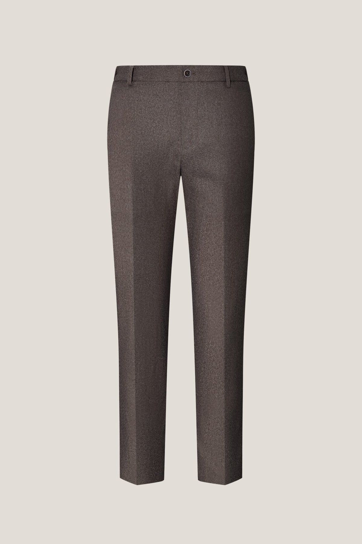 G2000 Pants Teflon Smart Fit Twill Suit Pants with Elastic Waist Band Chocolate Elastic Smart