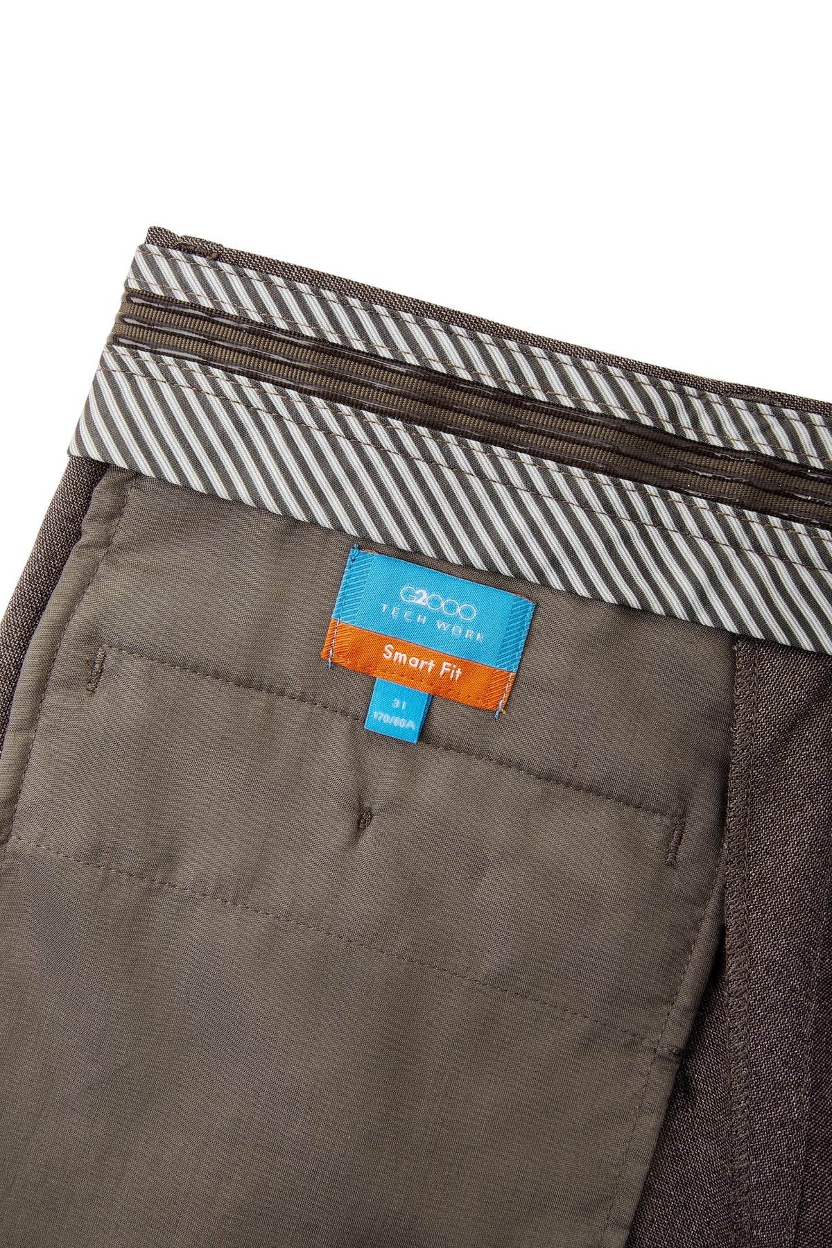 G2000 Pants Teflon Smart Fit Twill Suit Pants with Elastic Waist Band