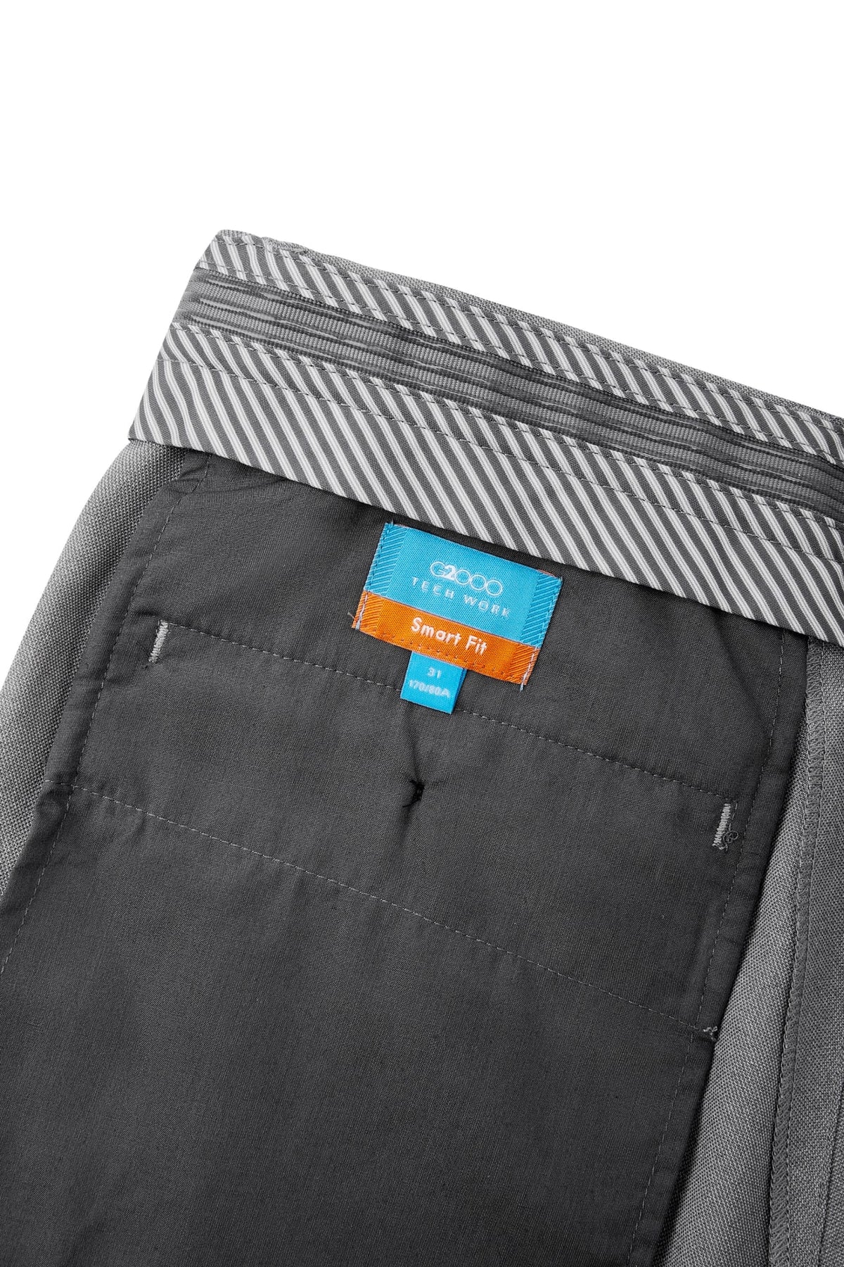 G2000 Pants Teflon Smart Fit Twill Suit Pants with Elastic Waist Band