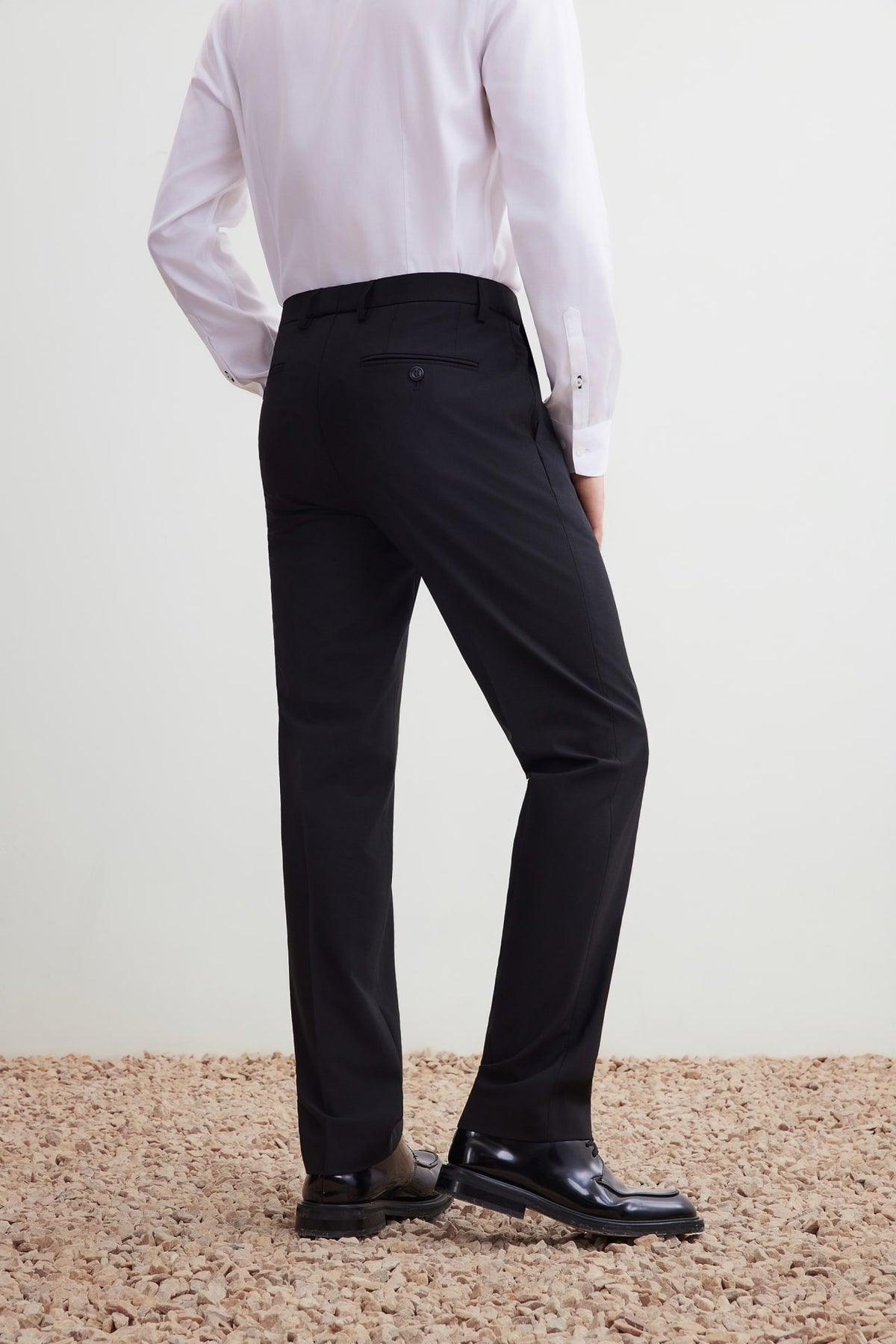 G2000 - Pants - Multi-Way Stretch Smart Fit Plain Weave Suit Pants with Elastic Waist Band