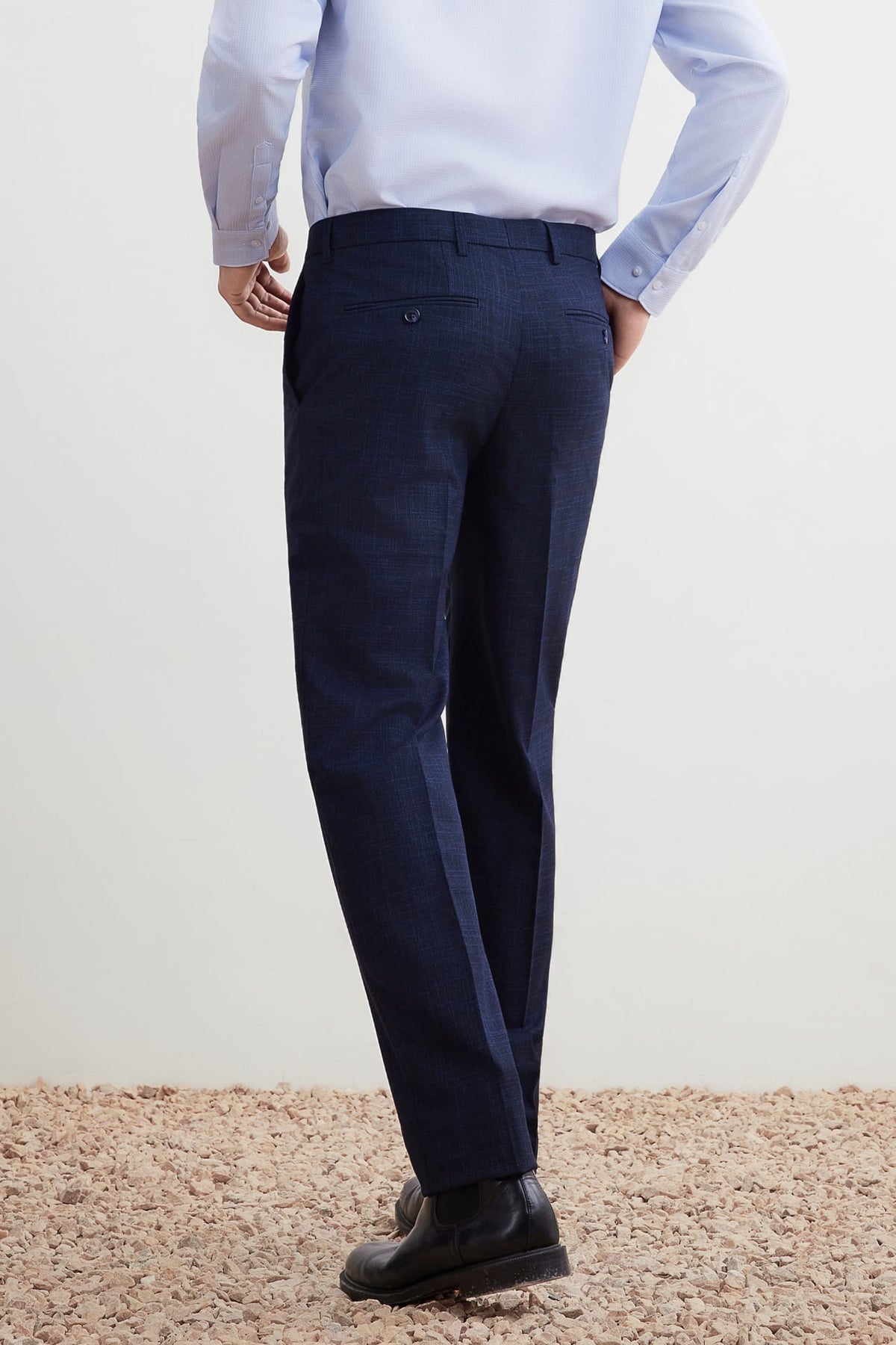 G2000 - Pants - Anti-Bacterial Regular Fit Texture Suit Pants