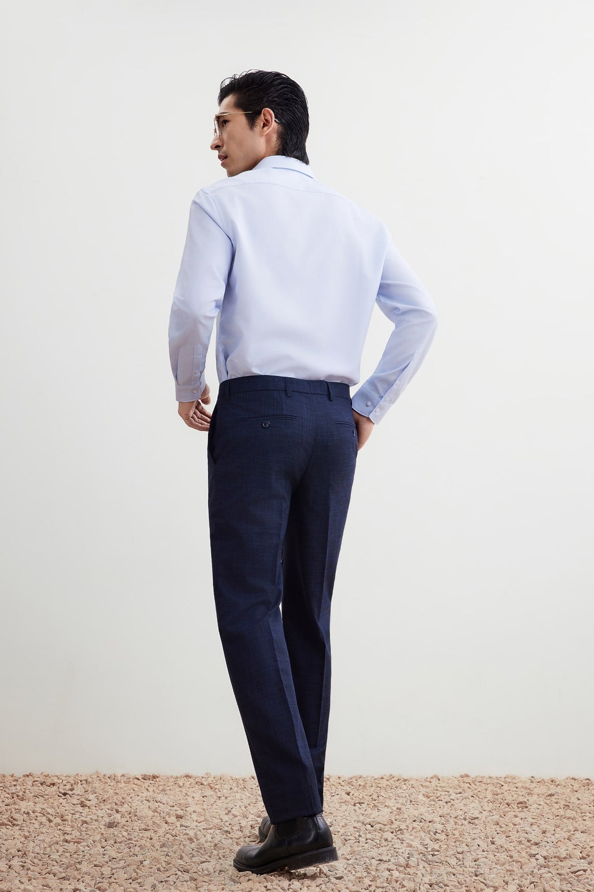 G2000 - Pants - Anti-Bacterial Regular Fit Texture Suit Pants