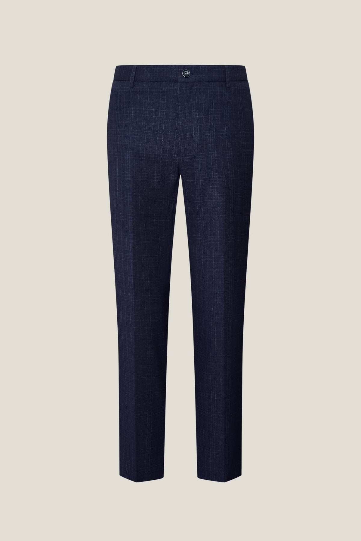 G2000 Pants Anti-Bacterial Smart Fit Check Suit Pants Mood Indigo Smart