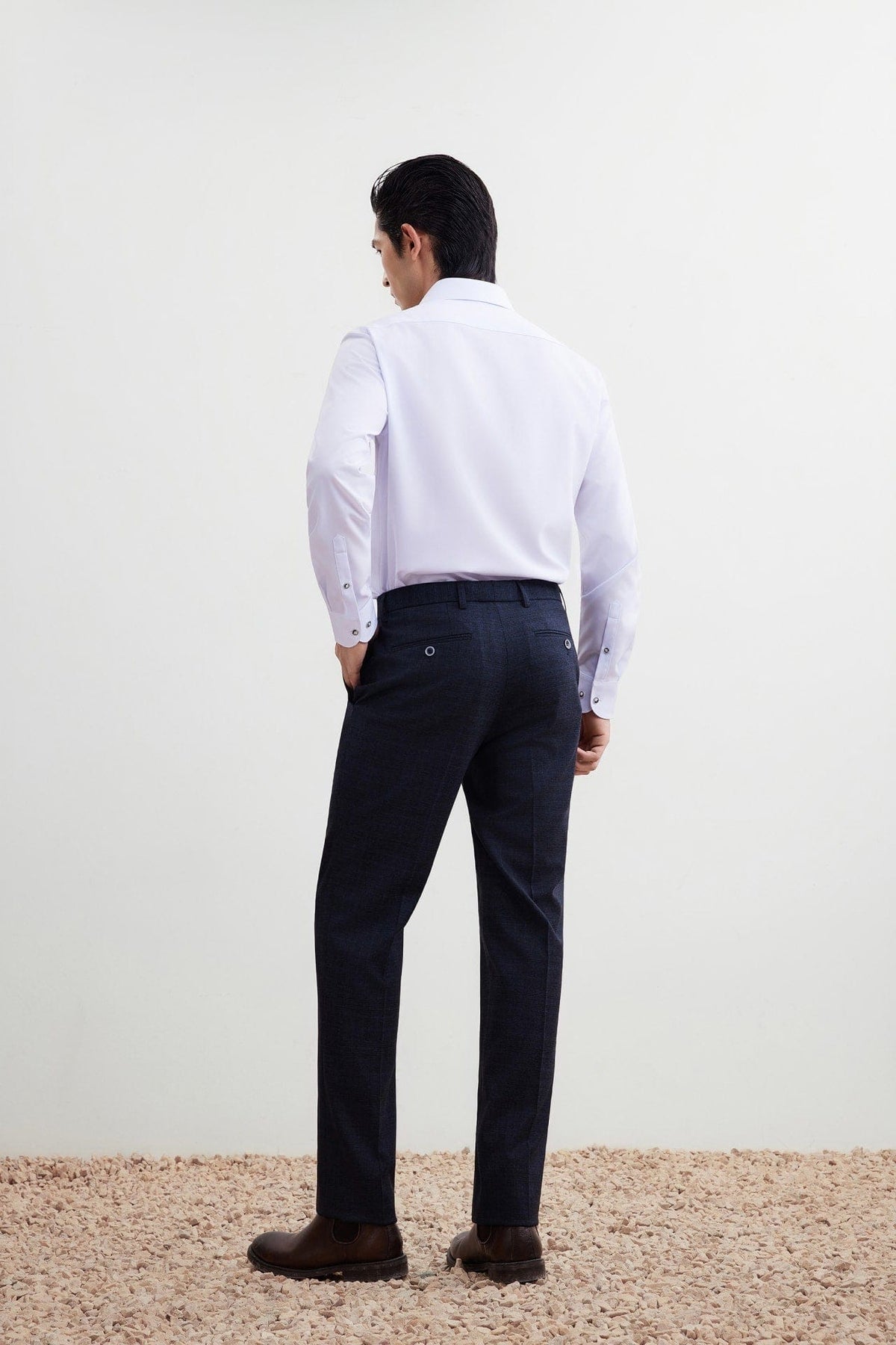 G2000 - Pants - Anti-Bacterial Smart Fit Check Suit Pants