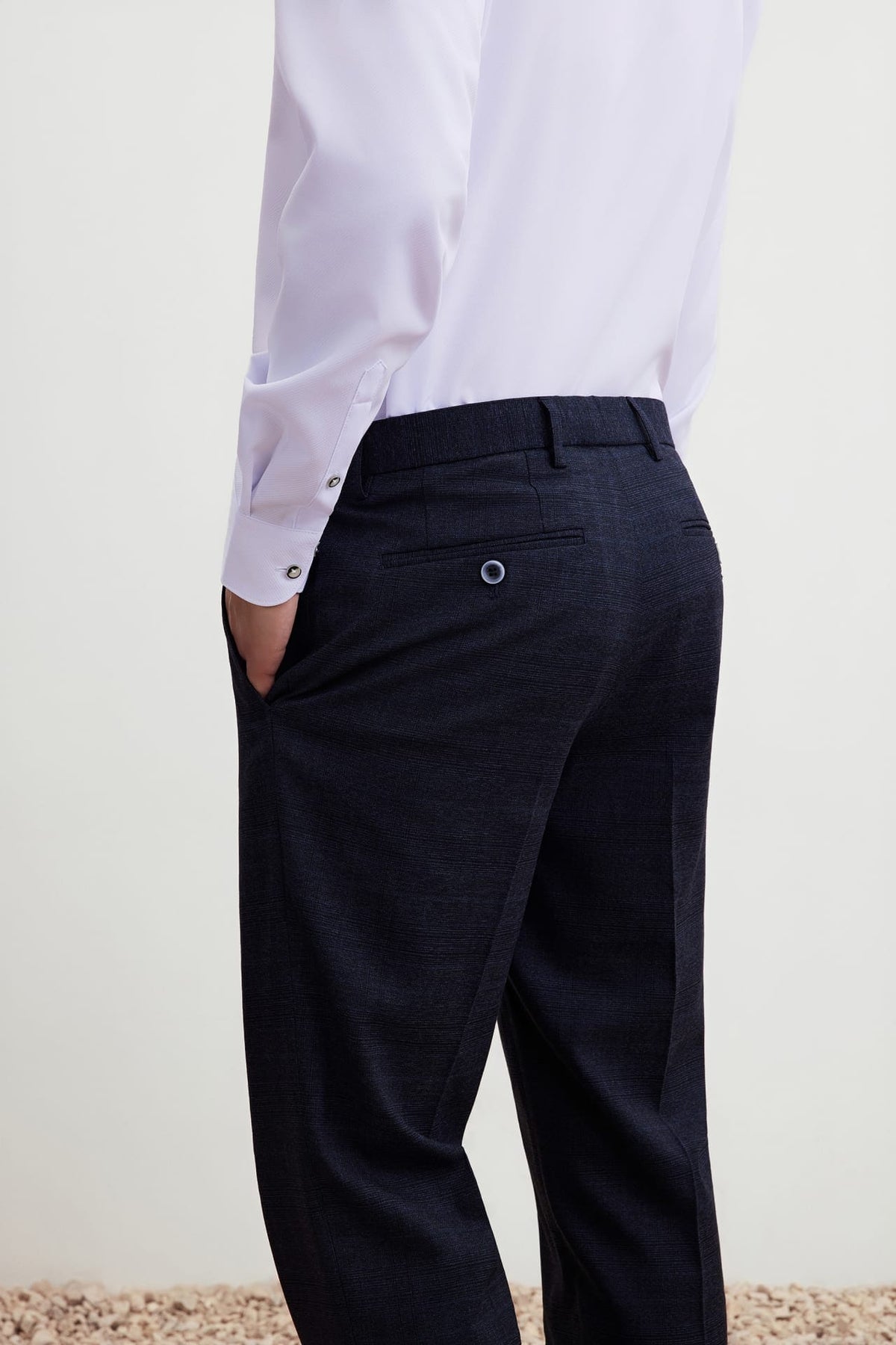 G2000 - Pants - Anti-Bacterial Smart Fit Check Suit Pants