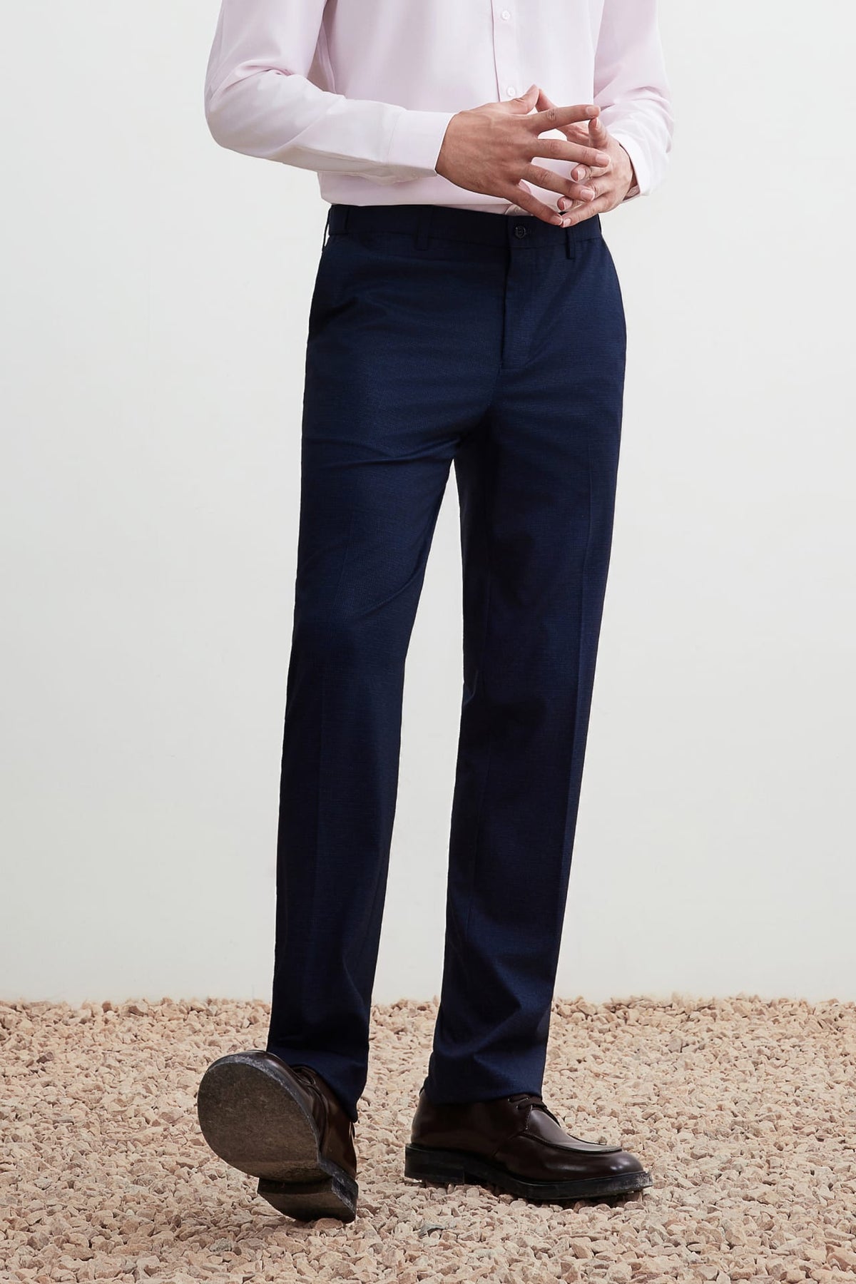 G2000 Pants Multi-Way Stretch Digital Print Slim Fit Knit Suit Pants