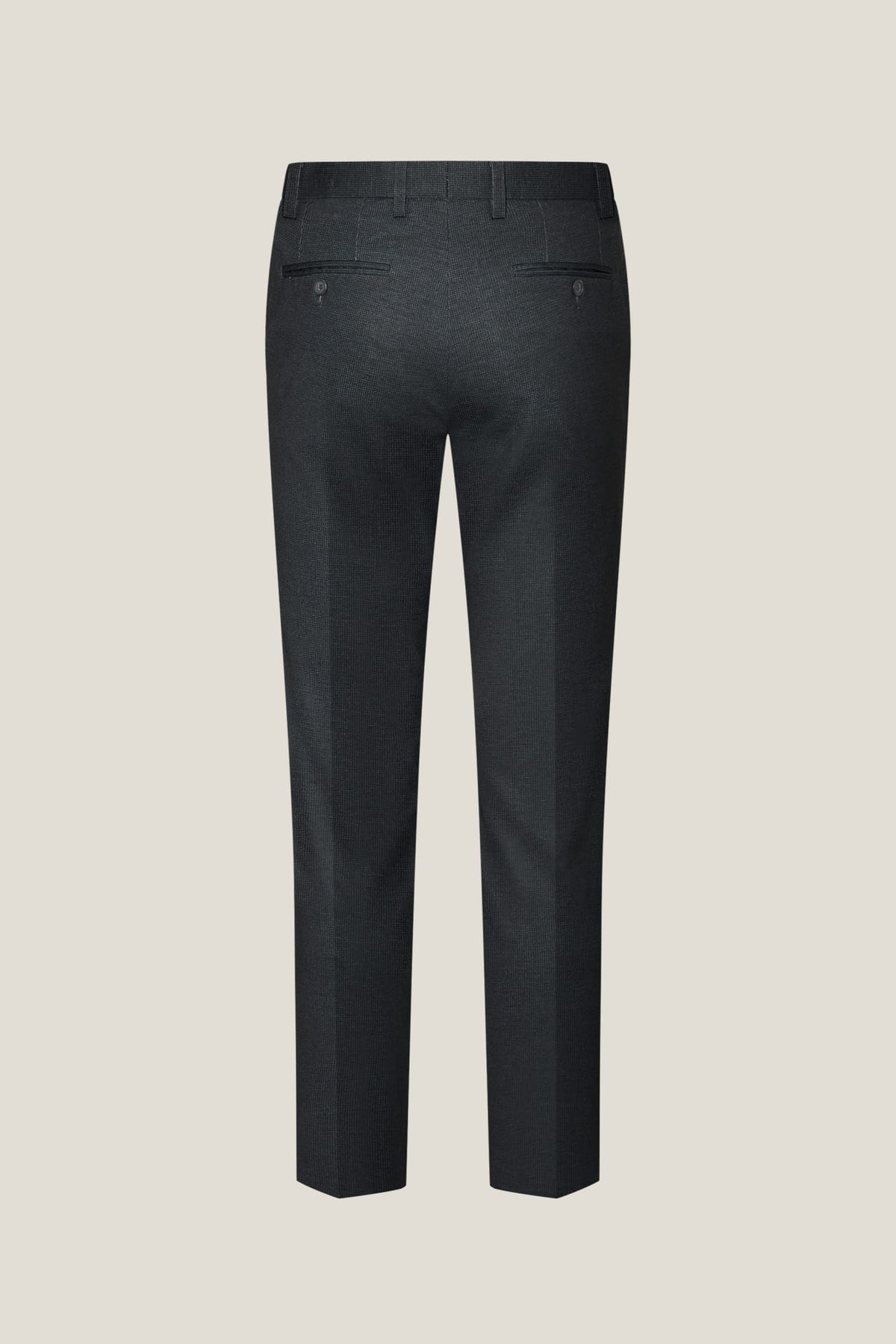 G2000 Pants Multi-Way Stretch Digital Print Smart Fit Knit Suit Pants with Elastic Waist Band