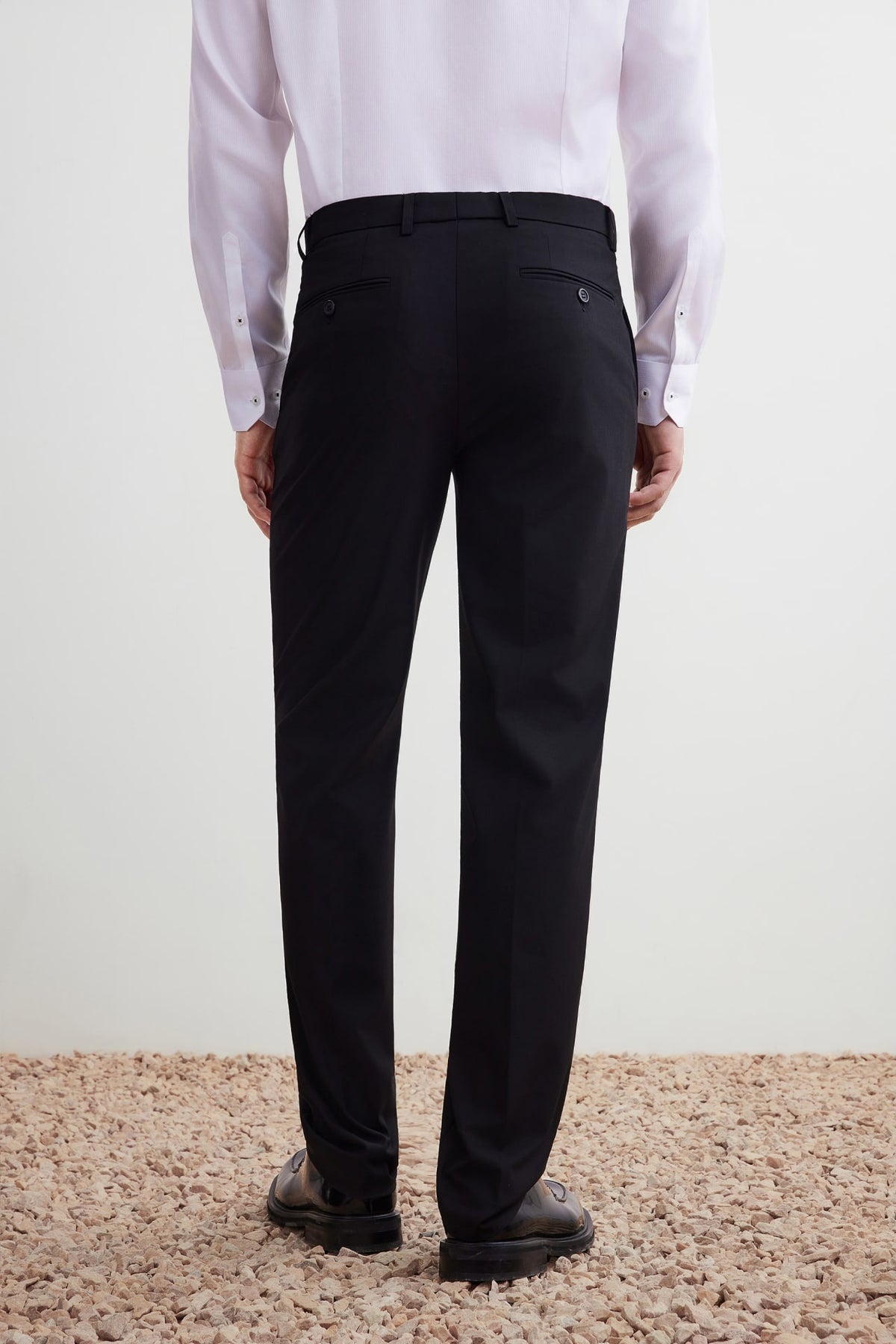 G2000 - Pants - Multi-Way Stretch Cool Touch Smart Fit Plain Weave Suit Pants with Elastic Waist Band