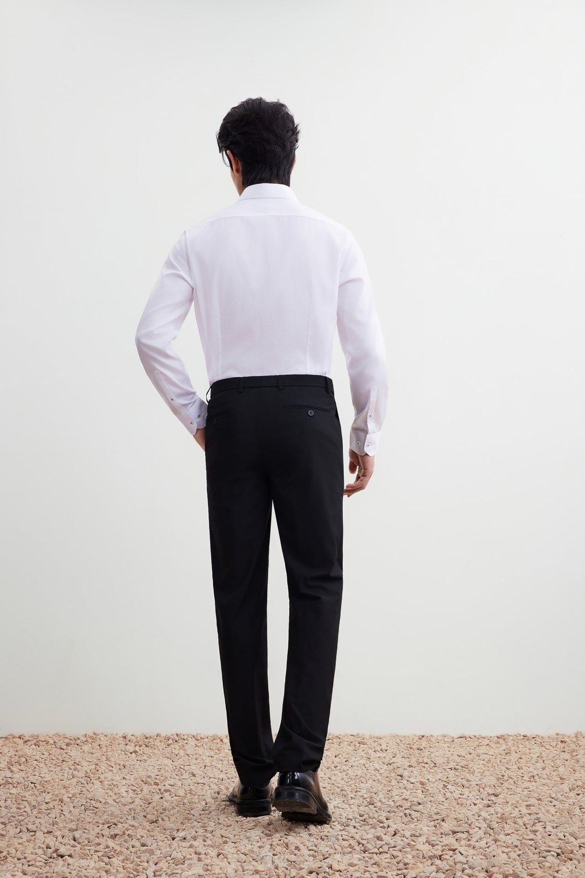 G2000 - Pants - Multi-Way Stretch Cool Touch Smart Fit Plain Weave Suit Pants with Elastic Waist Band