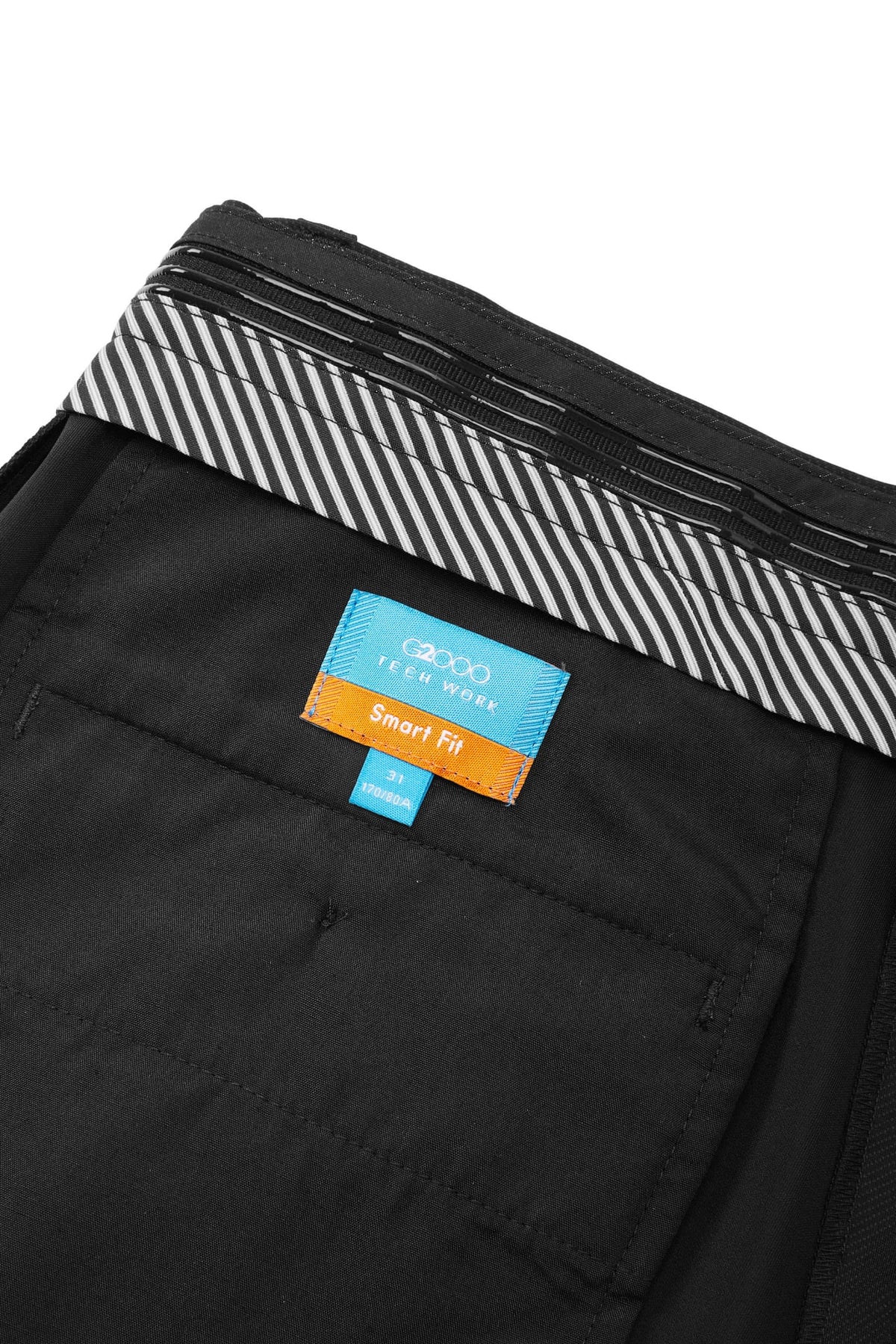 G2000 - Pants - Cool Touch Smart Fit Knit Print Suit Pants with Elastic Waist Band