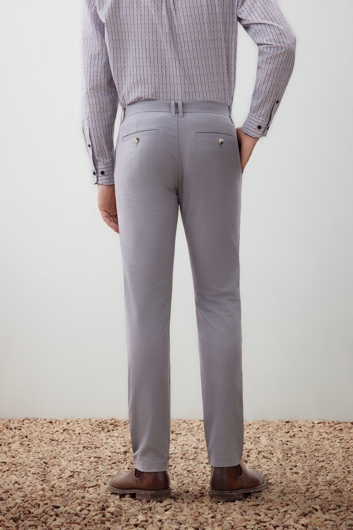 G2000 - Pants - Breezy Comfort Cotton Blend Slim Tapered Fit Twill Casual Pants