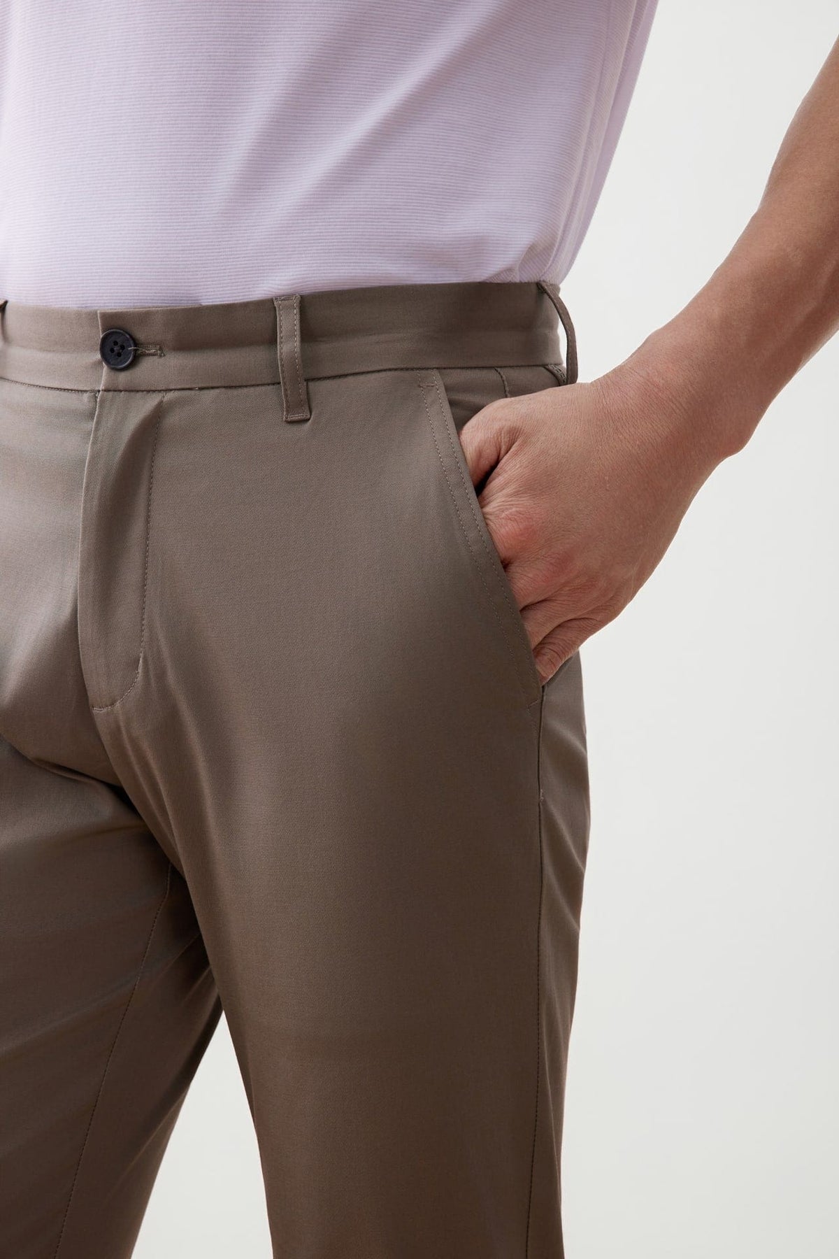 G2000 - Pants - Cotton Blend Extra Slim Fit Twill Casual Pants