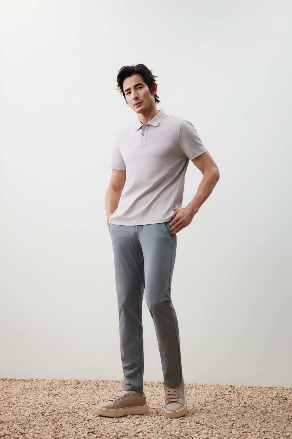 G2000 - Pants - Effortless Motion Multi-Way Stretch Poly Knit Ottoman Slim Tapered Fit Casual Pants - Olive - Slim Tapered