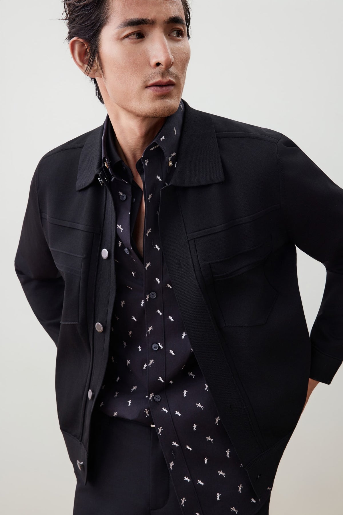 G2000 Cardigans Knitted Smart Fit Shirt Jacket