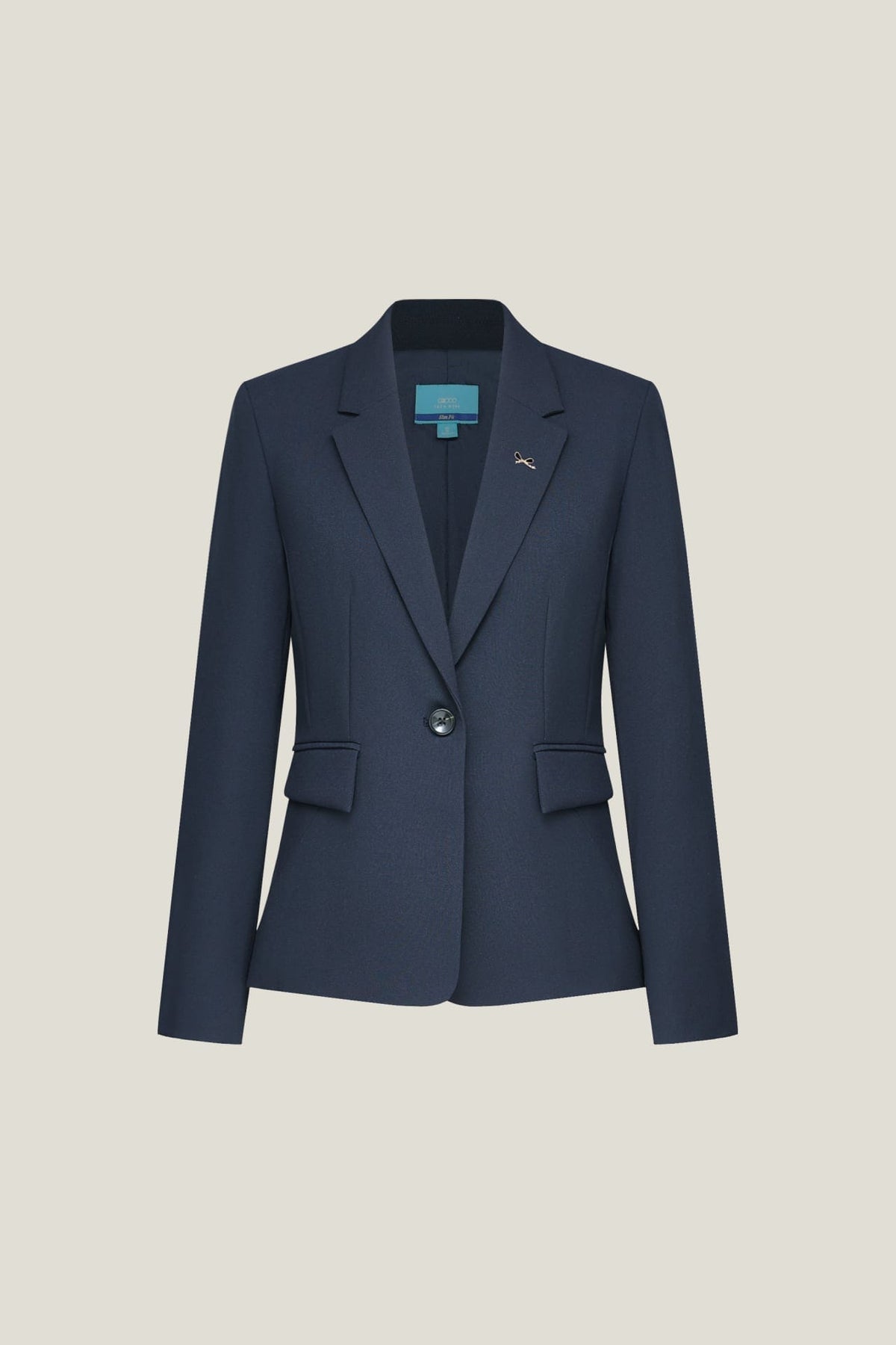 G2000 - Suits - Water Repellent Blazer with Brooch - Slim - Dark Navy