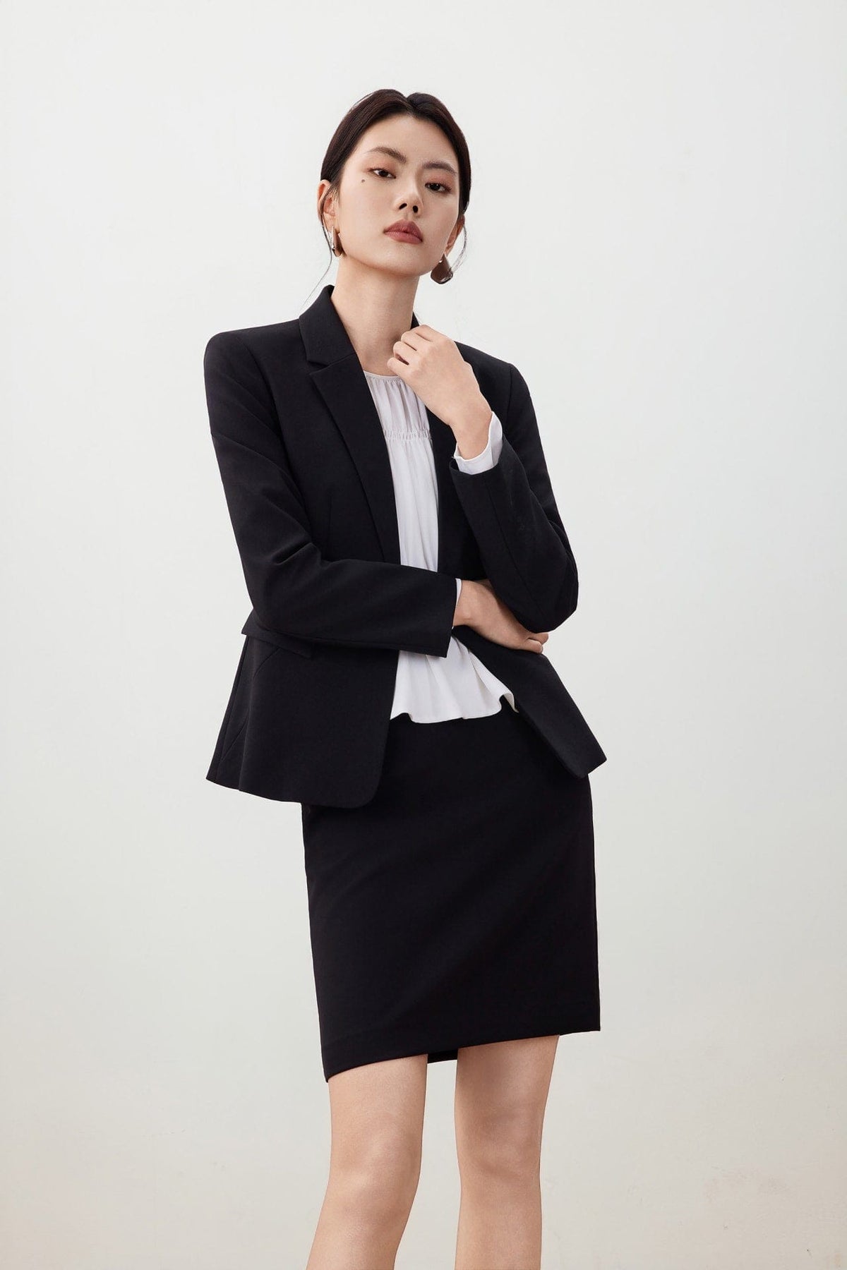 G2000 - Suits - Water Repellent Blazer with Brooch