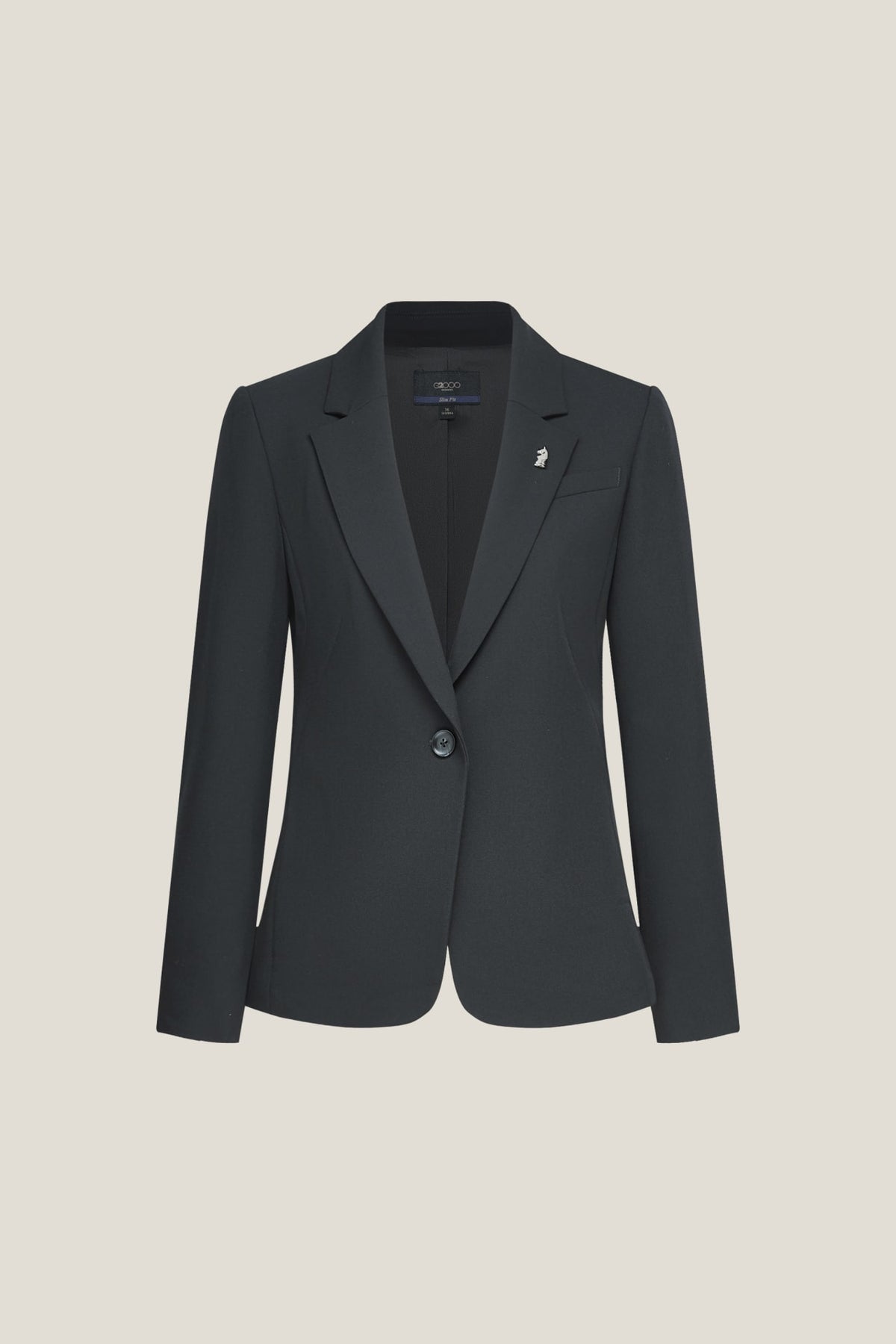 G2000 - Suits - Brooch Slim Blazer - Black - Slim