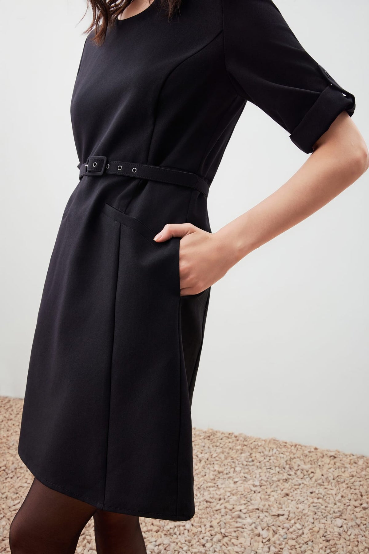 G2000 - Dresses - Belted A Line Dress