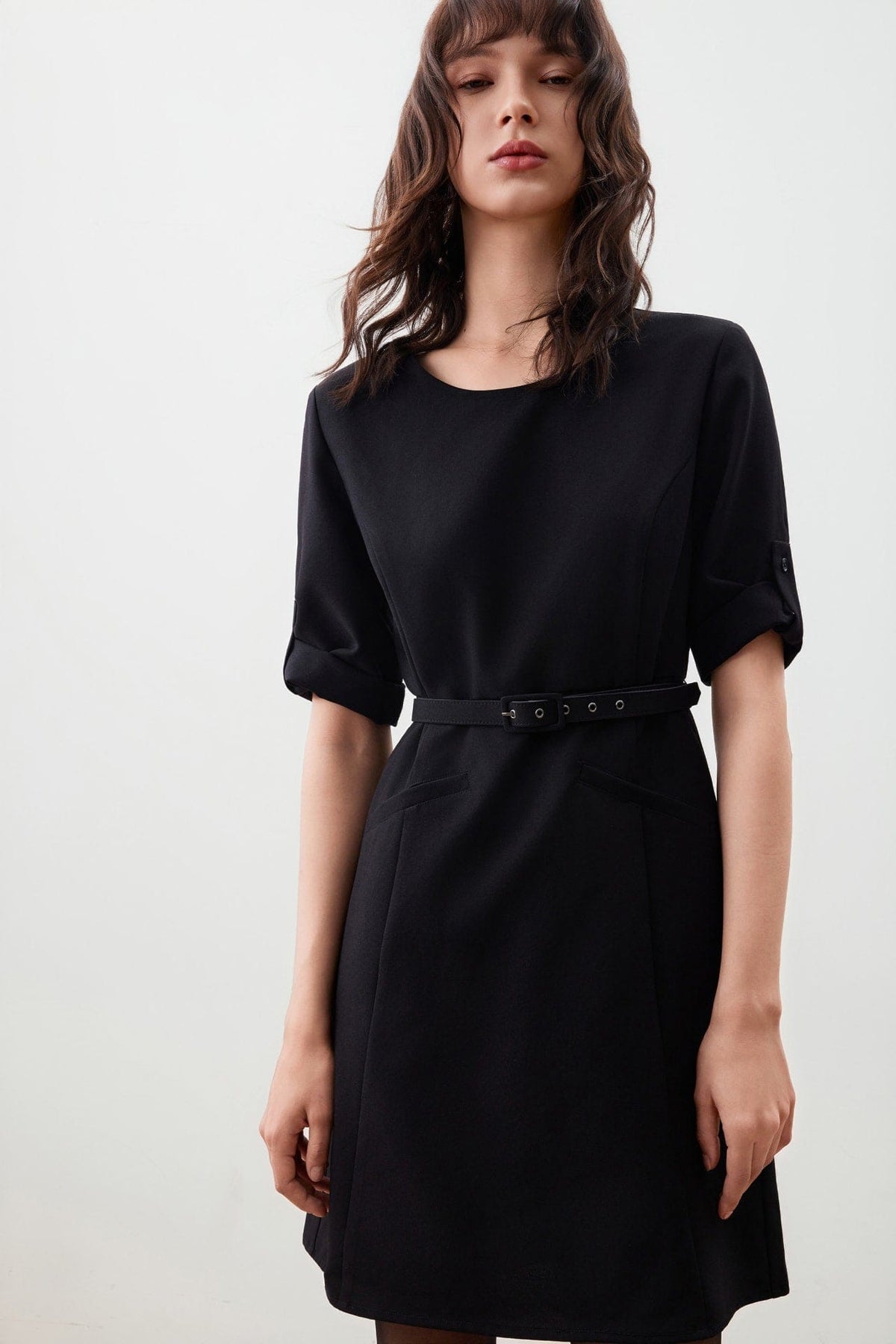 G2000 - Dresses - Belted A Line Dress