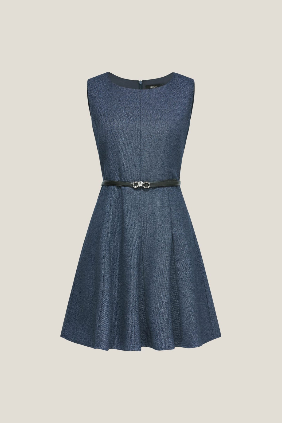 G2000 - Dresses - Textured A Line Dress - Dark Navy - Regular