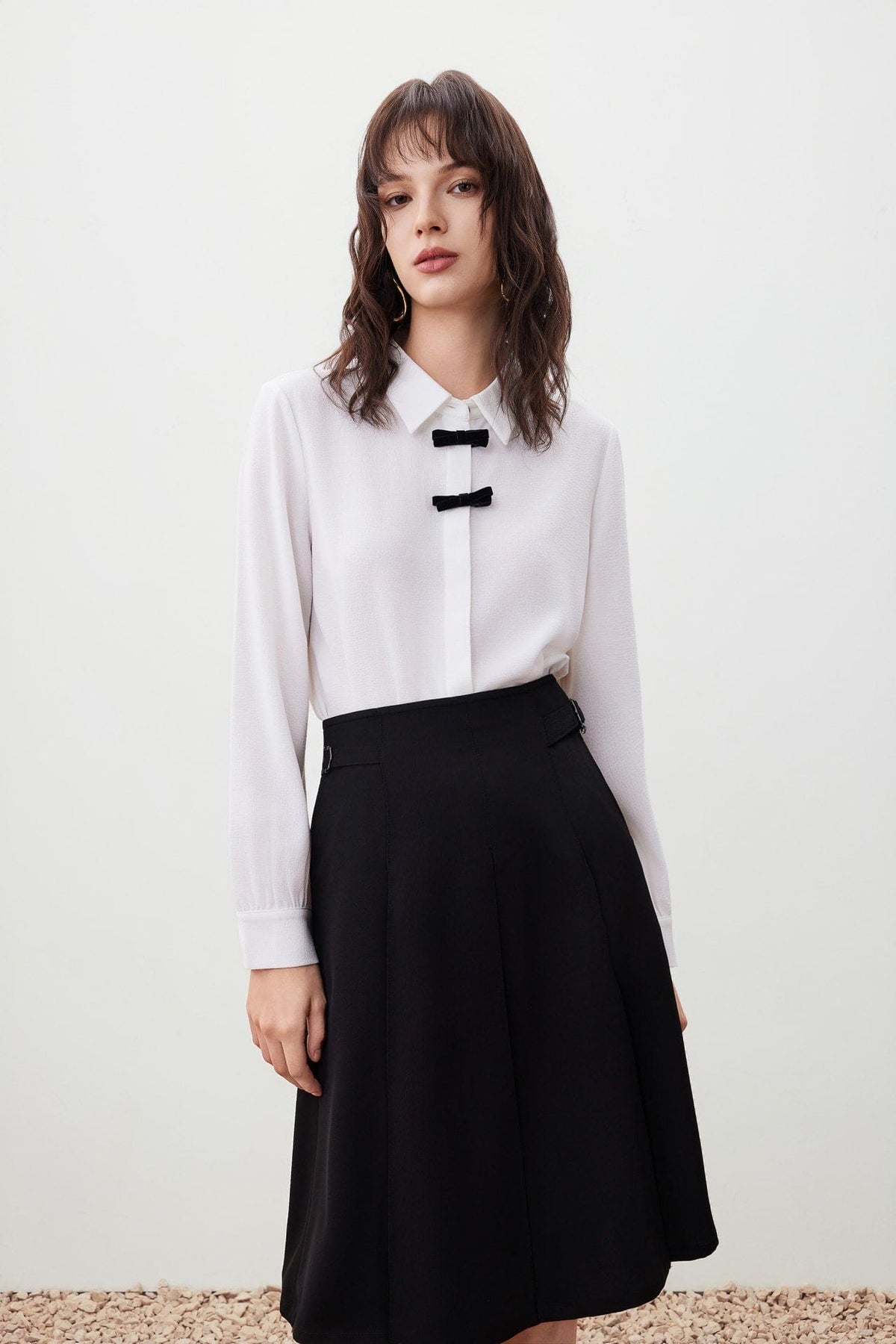 G2000 Blouses Shirt Blouse with Mini Contrast Bows