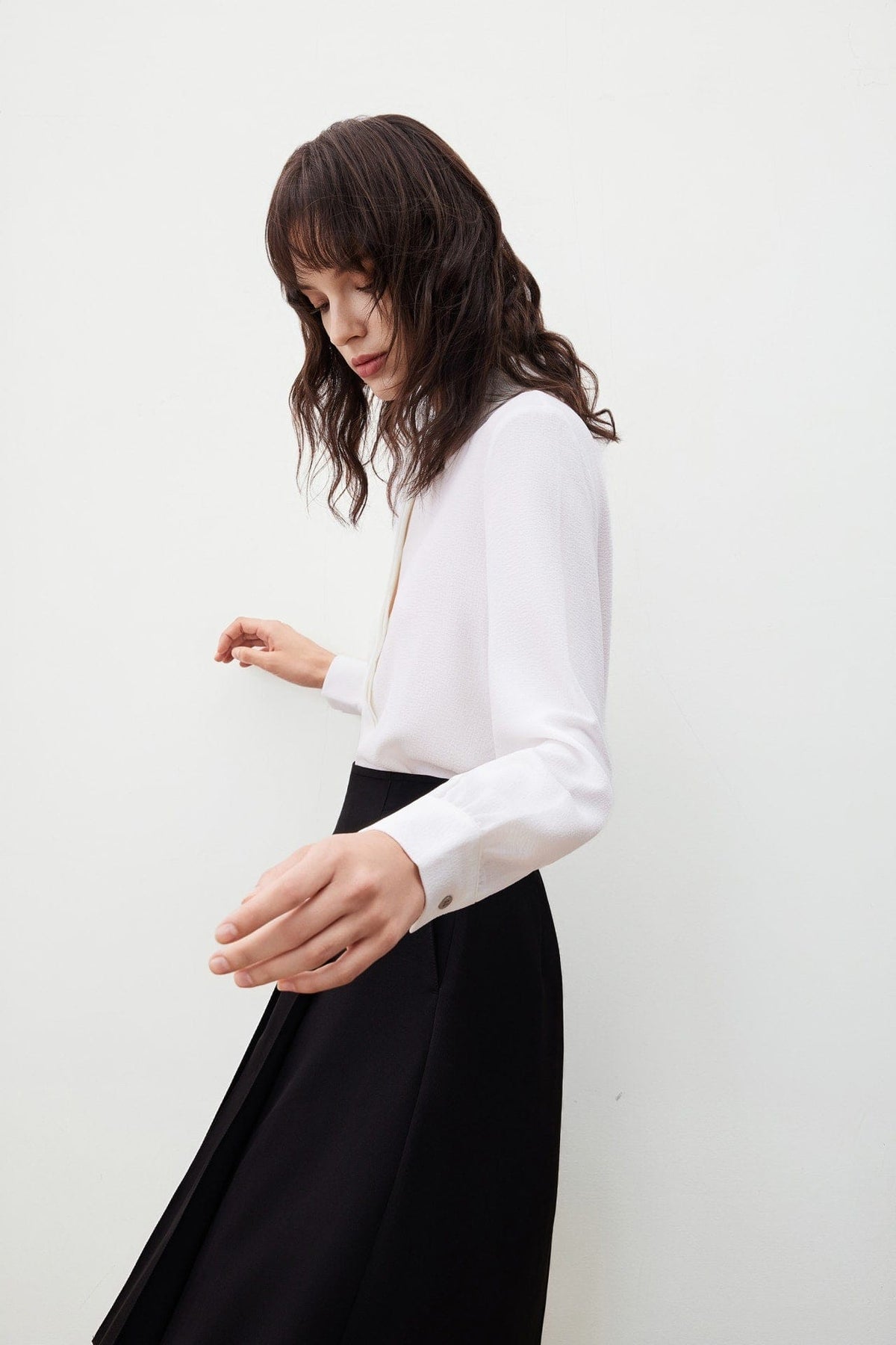 G2000 - Blouses - Shirt Blouse with Mini Contrast Bows