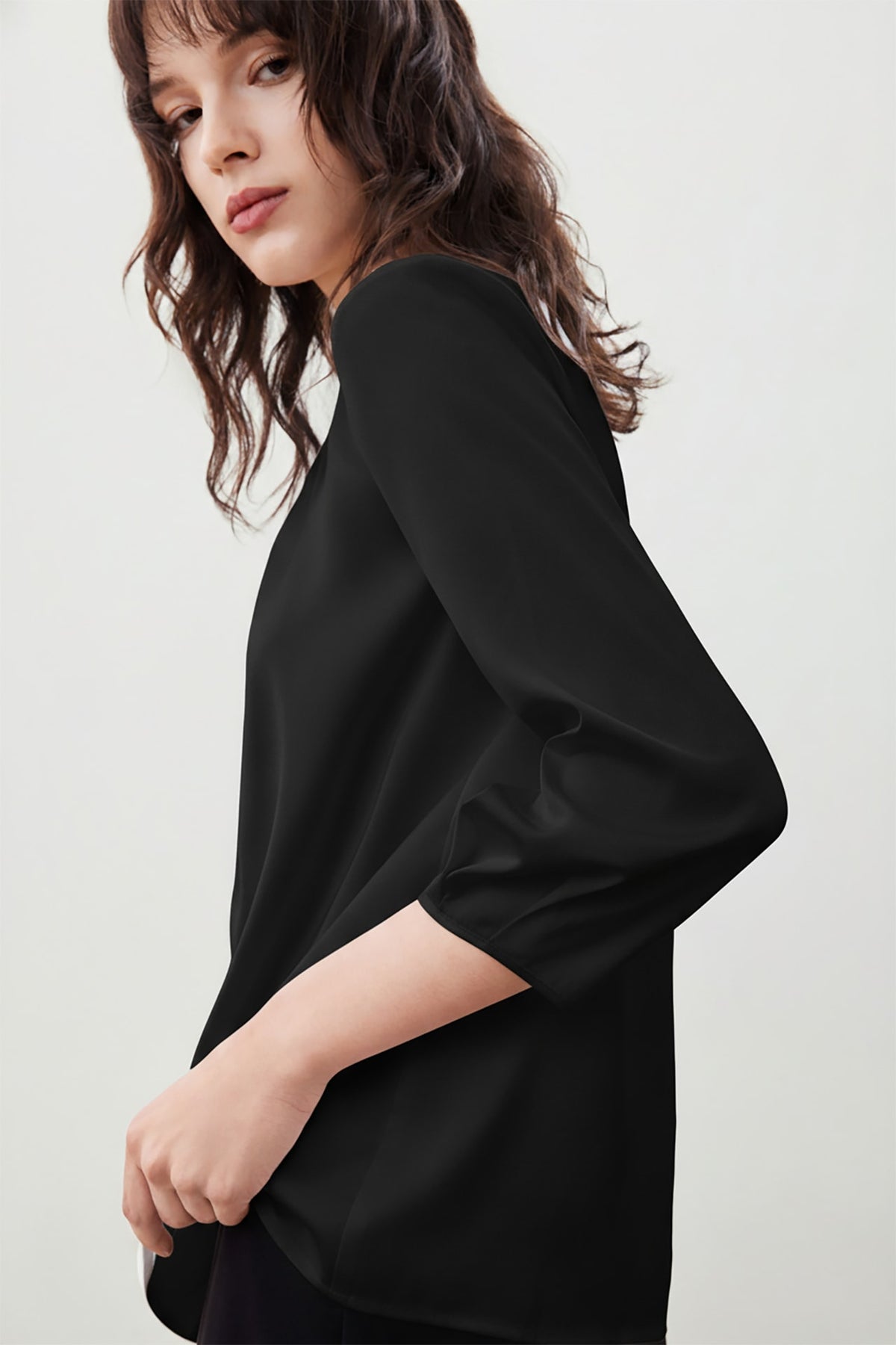 G2000 Blouses Pleat Detail Round Neck Blouse