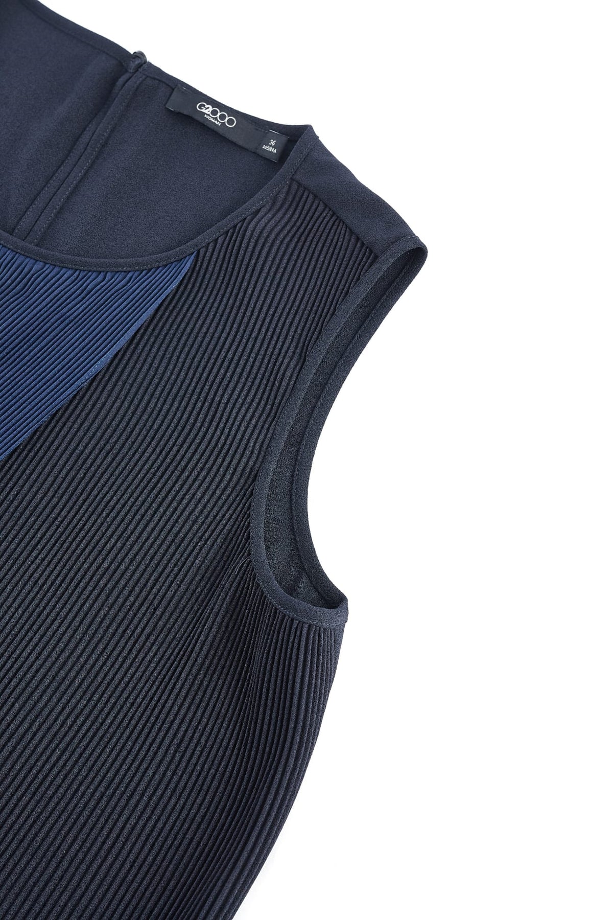 G2000 - Blouses - Sleeveless Gradient Pleat Puff Shoulder Blouse