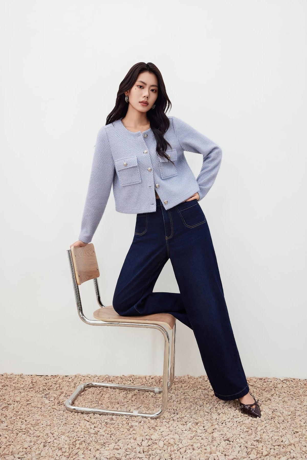G2000 - T-Shirts - Jacquard Knit Cardigan