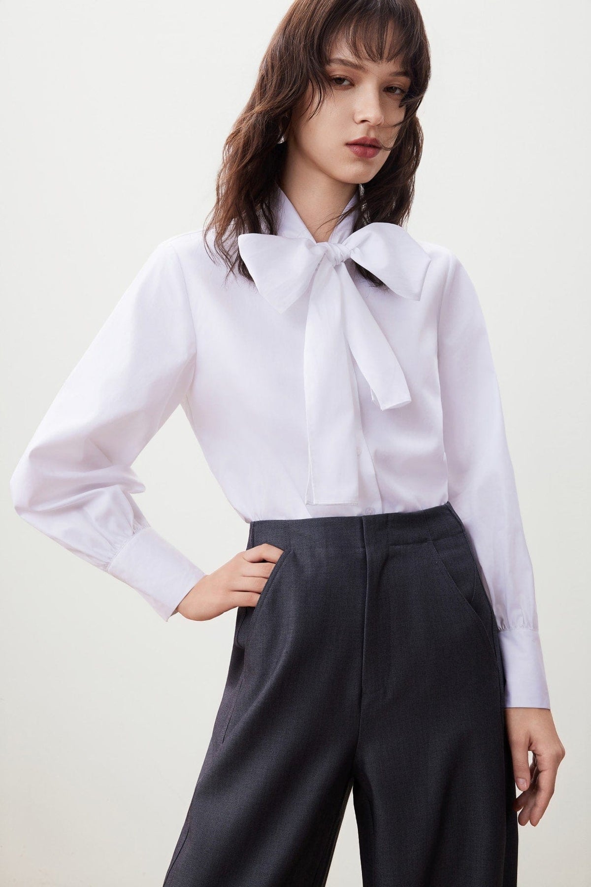 G2000 Blouses Easy Care Cotton Satin Top