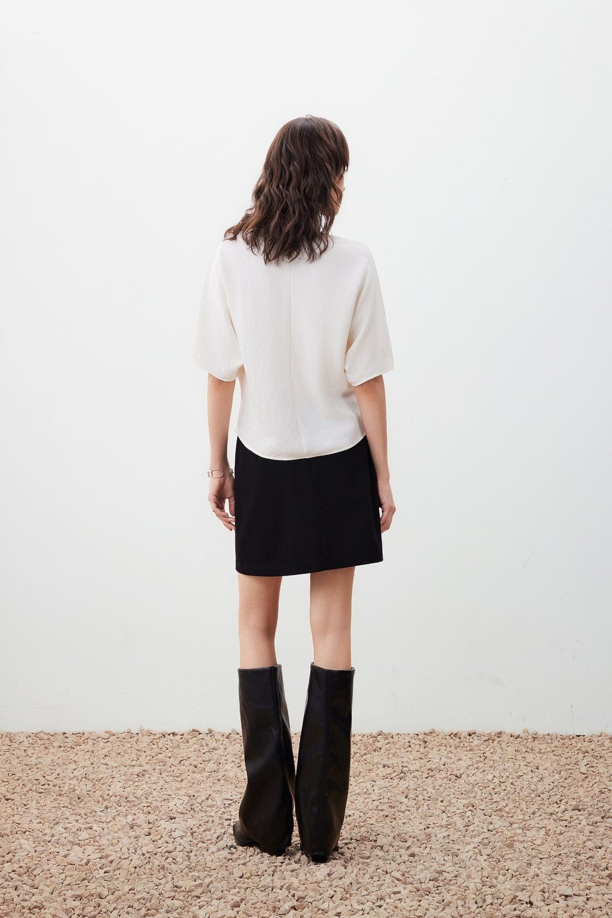 G2000 - Blouses - Textured Fabric V Neck Top
